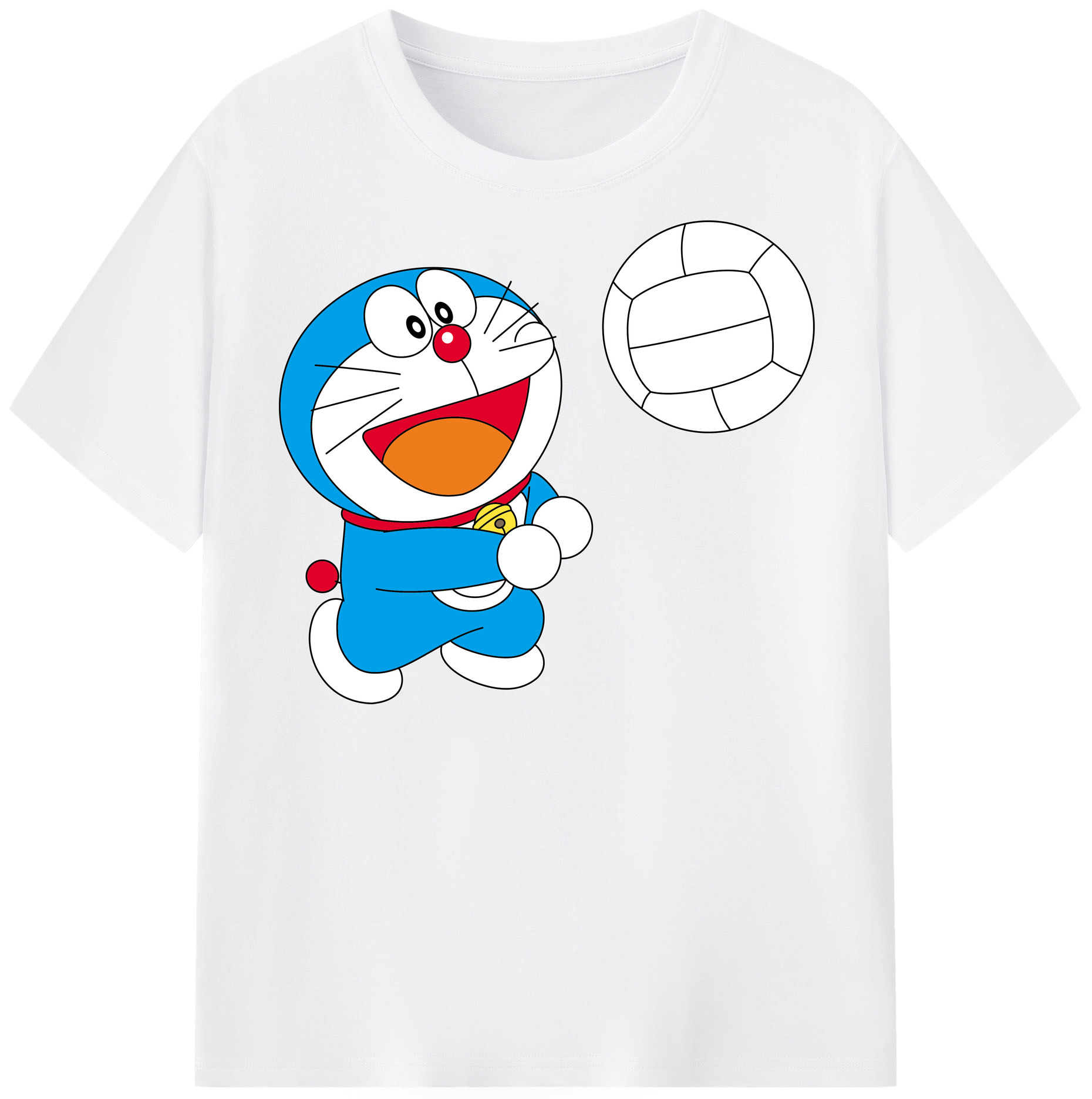 （画像用） ドラえもん Doraemon 綿100％半袖Tシャツ（フロントプリント）