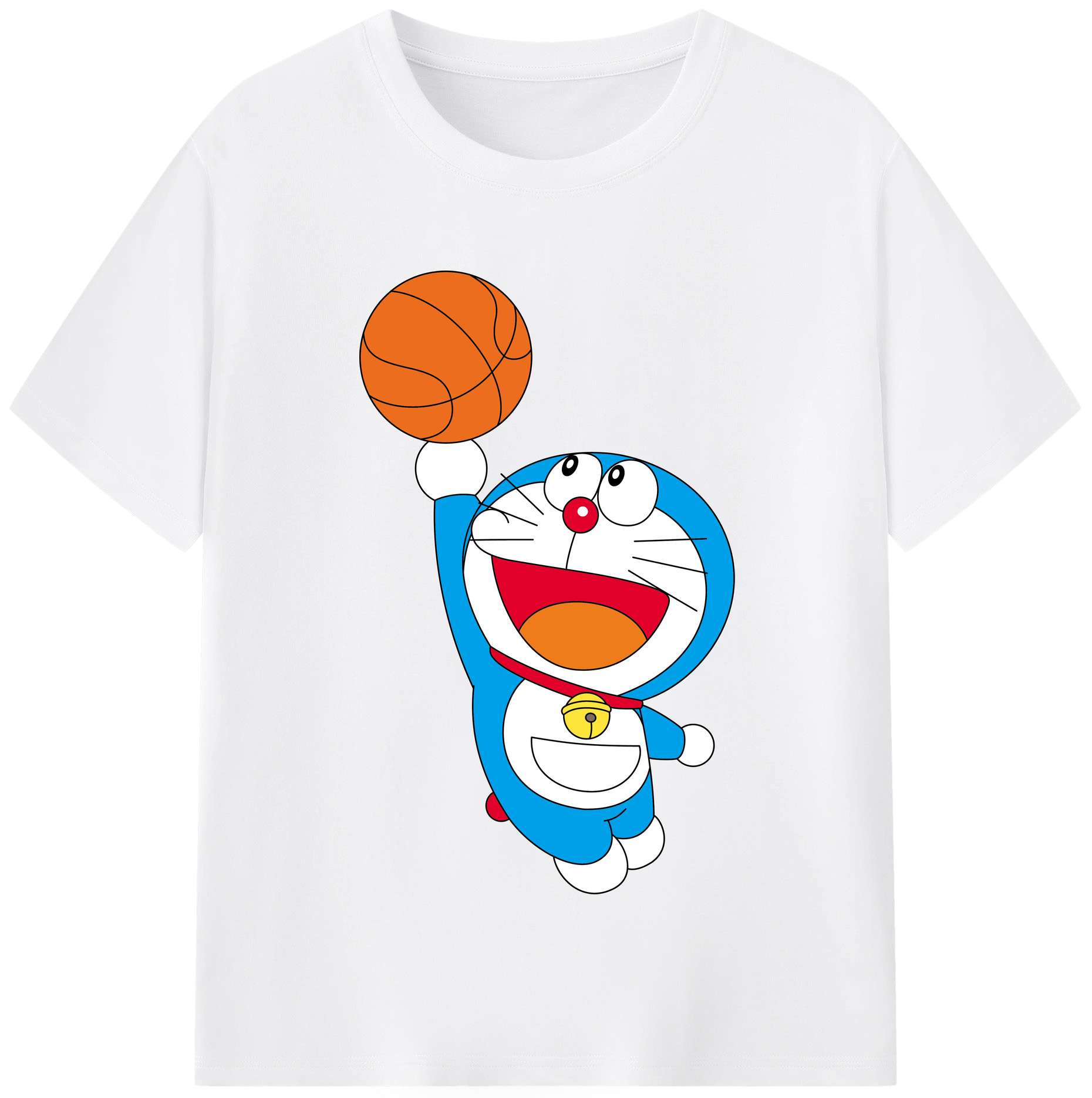 （画像用） ドラえもん Doraemon 綿100％半袖Tシャツ（フロントプリント）