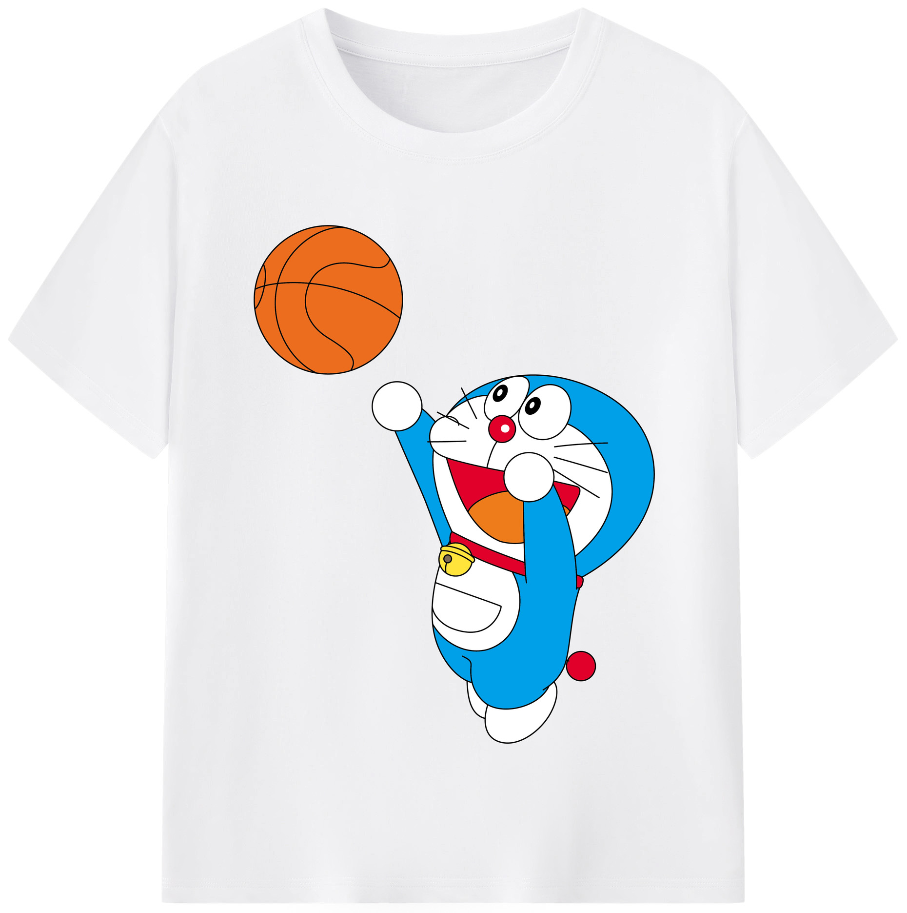 （画像用） ドラえもん Doraemon 綿100％半袖Tシャツ（フロントプリント）