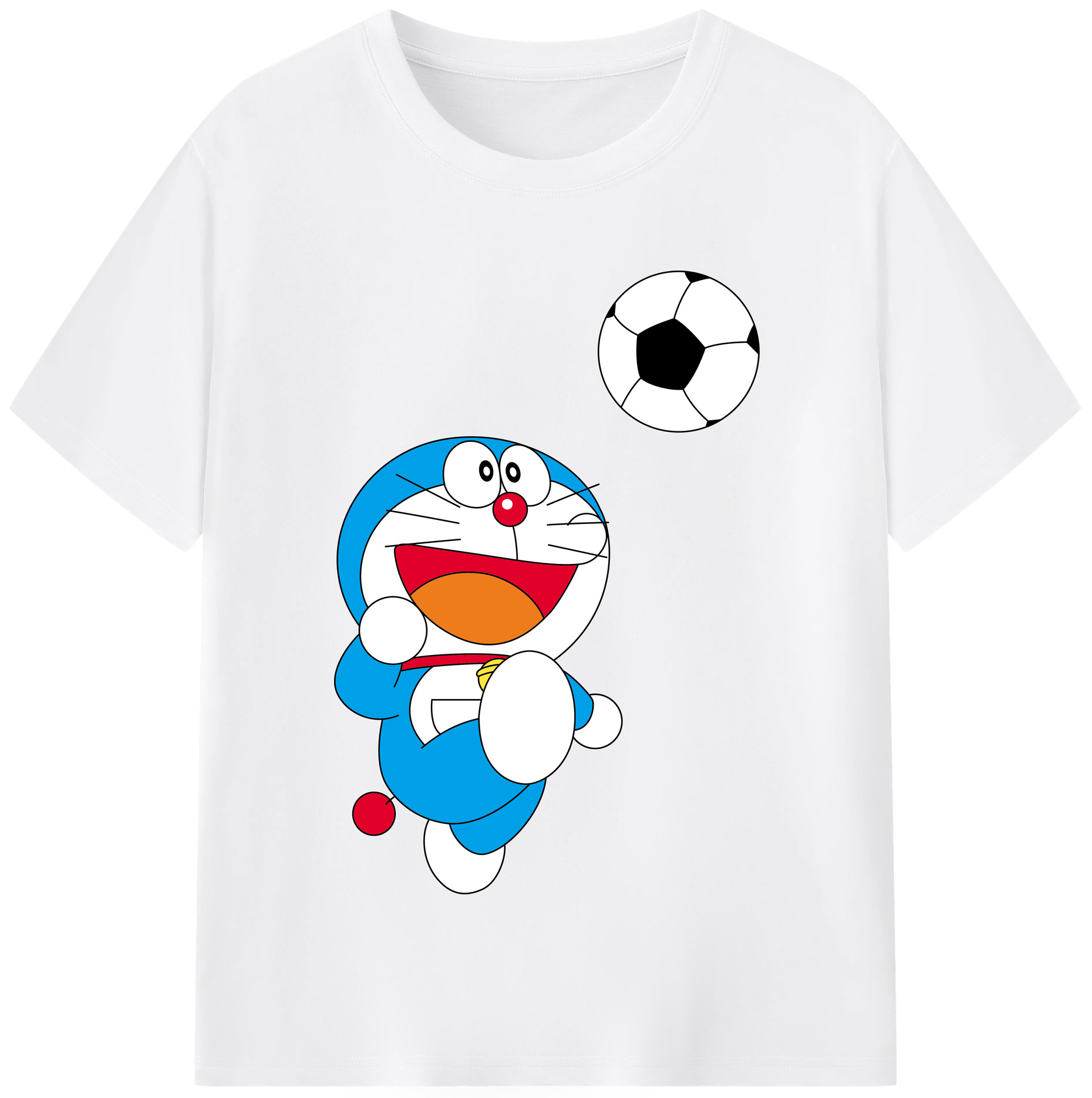 （画像用） ドラえもん Doraemon 綿100％半袖Tシャツ（フロントプリント）