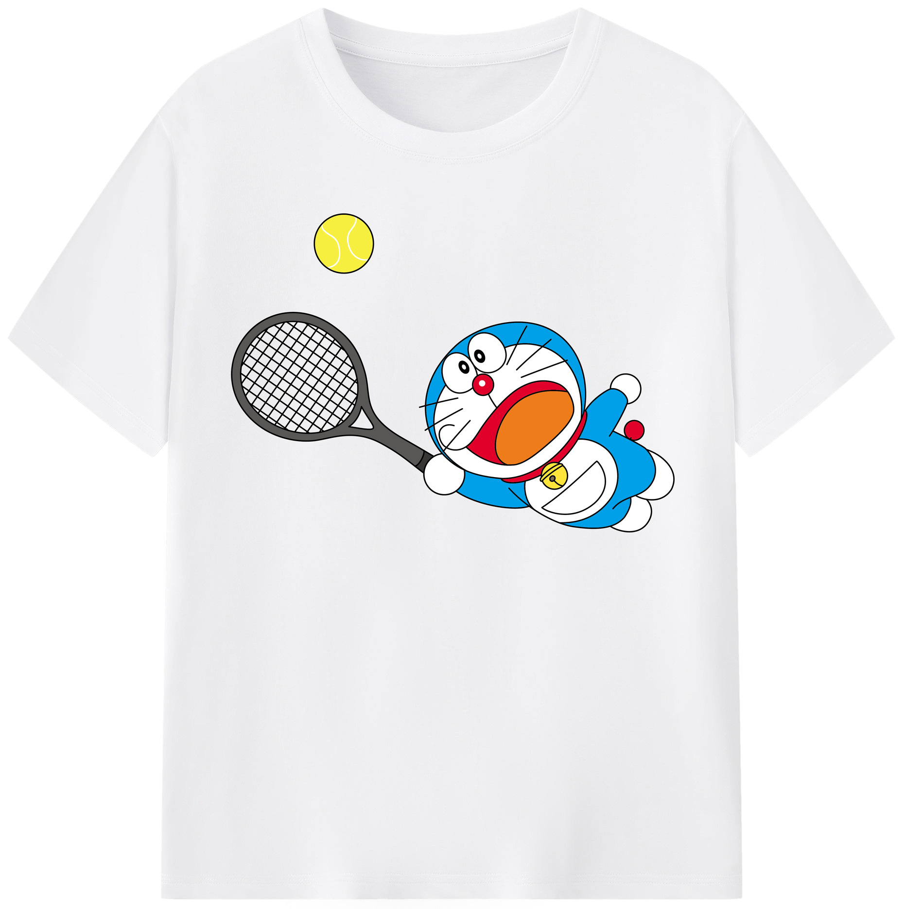 （画像用） ドラえもん Doraemon 綿100％半袖Tシャツ（フロントプリント）