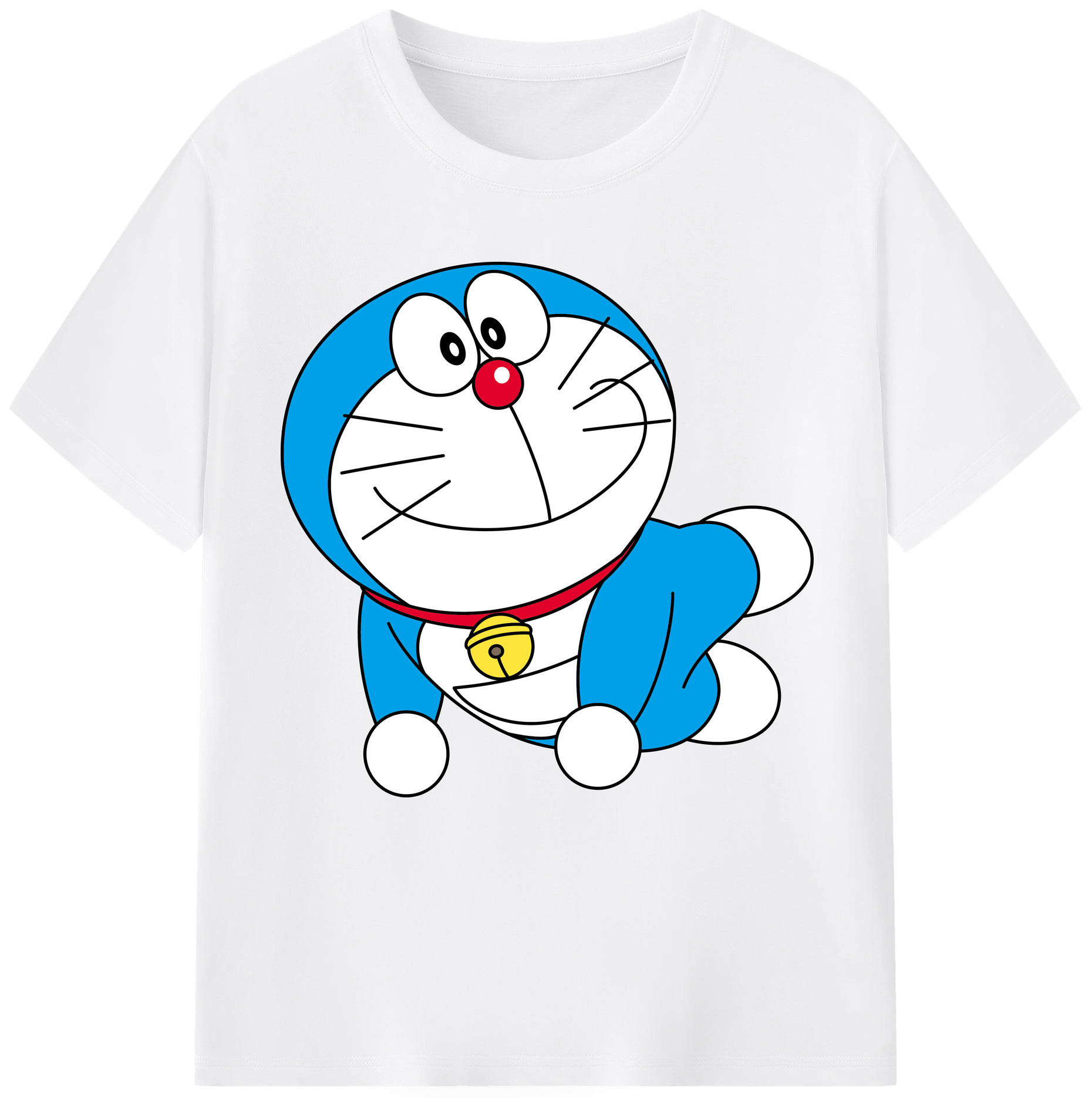 （画像用） ドラえもん Doraemon 綿100％半袖Tシャツ（フロントプリント）