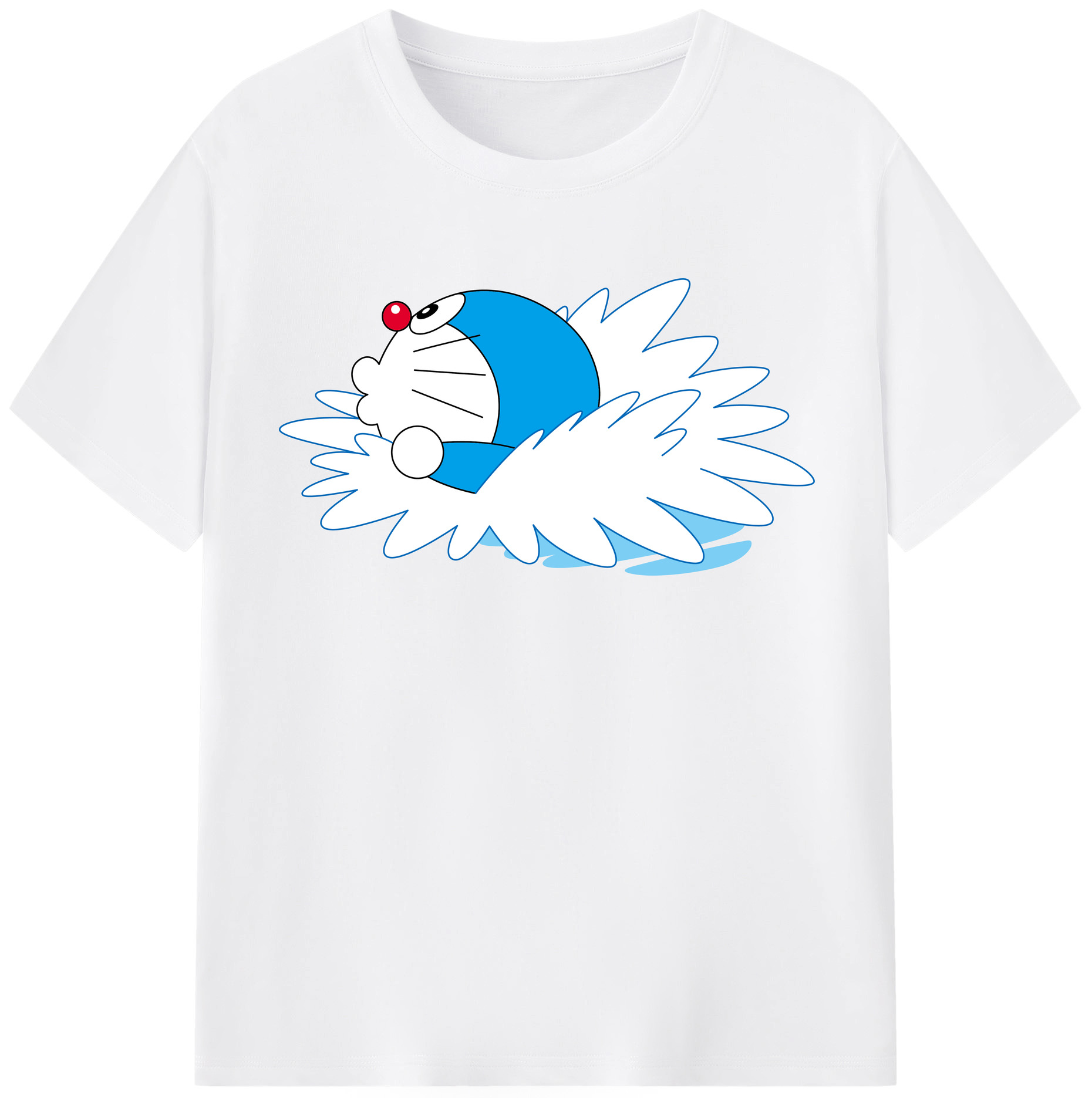 （画像用） ドラえもん Doraemon 綿100％半袖Tシャツ（フロントプリント）