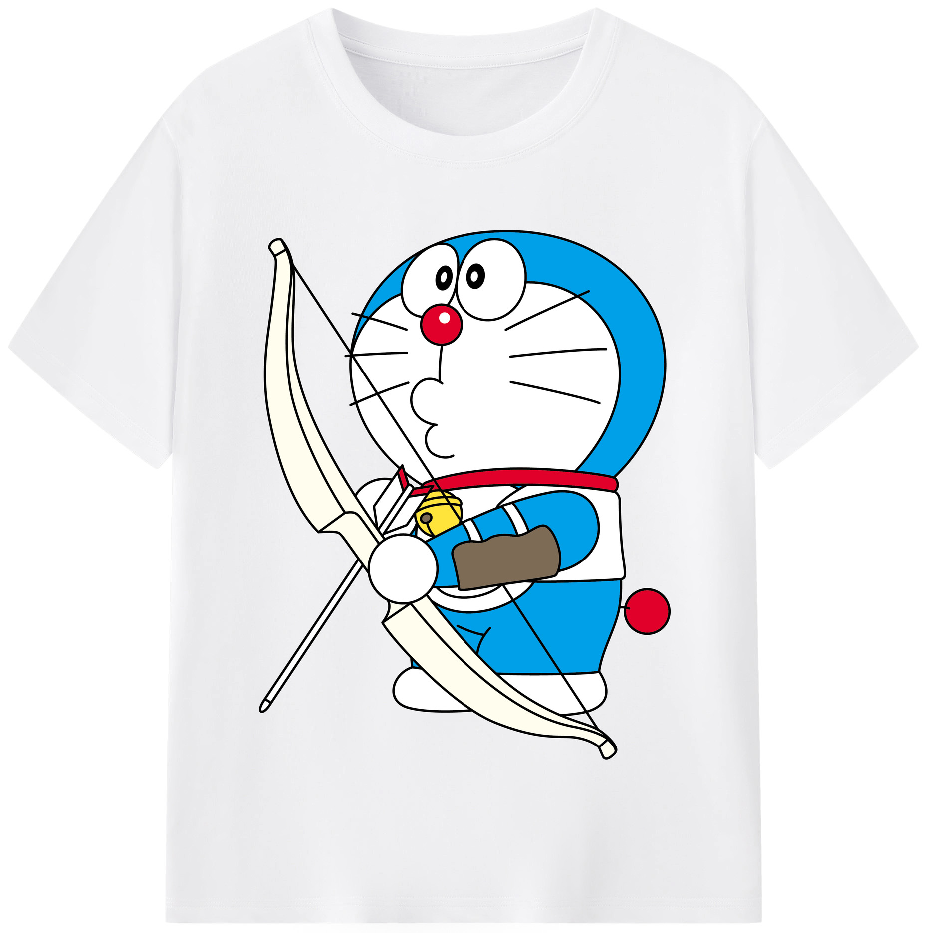 （画像用） ドラえもん Doraemon 綿100％半袖Tシャツ（フロントプリント）