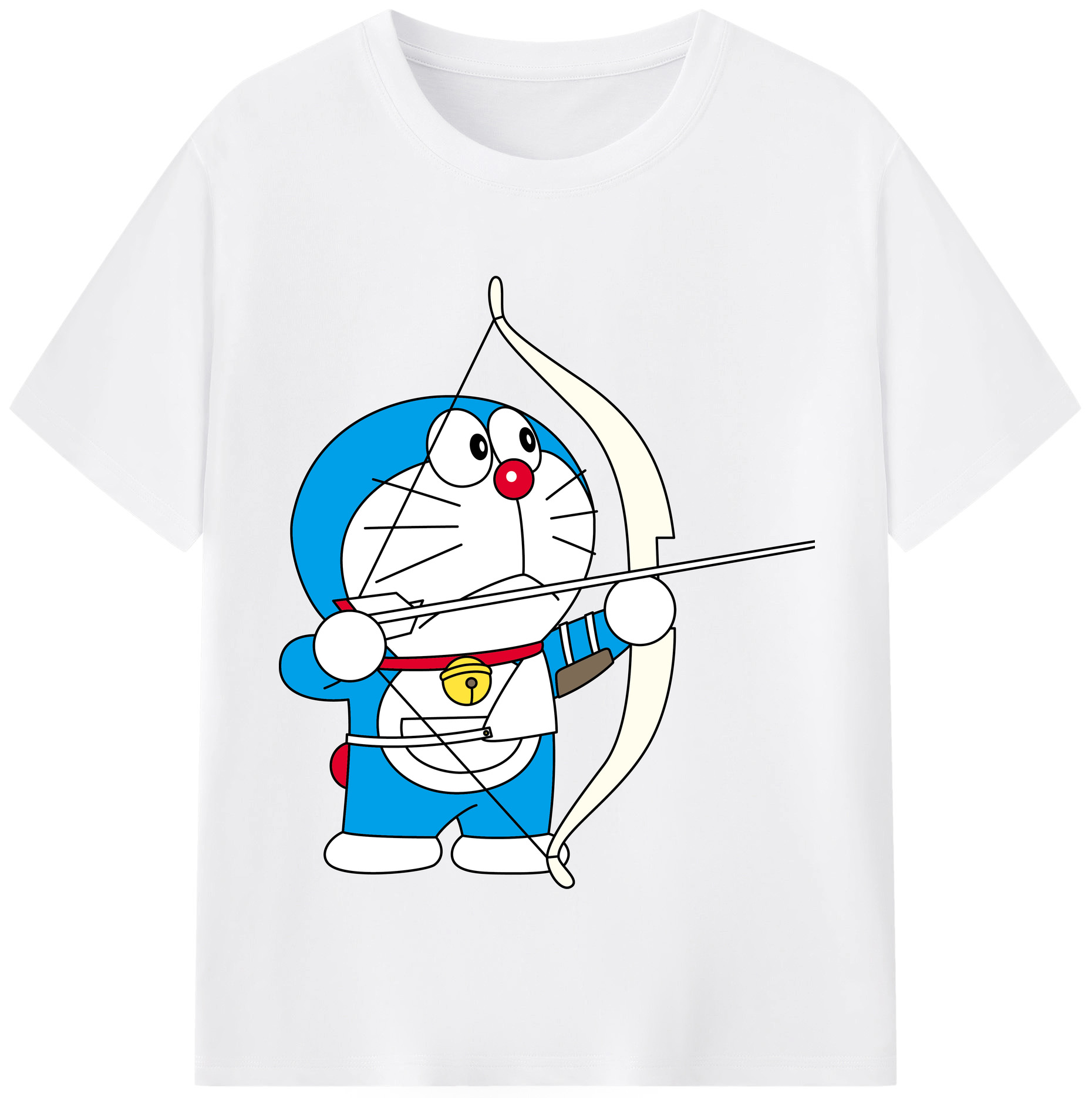 （画像用） ドラえもん Doraemon 綿100％半袖Tシャツ（フロントプリント）