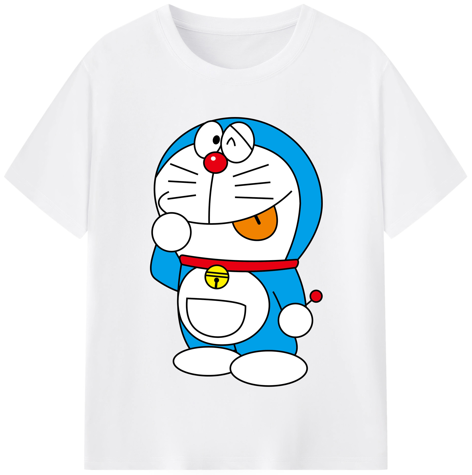 （画像用） ドラえもん Doraemon 綿100％半袖Tシャツ（フロントプリント）
