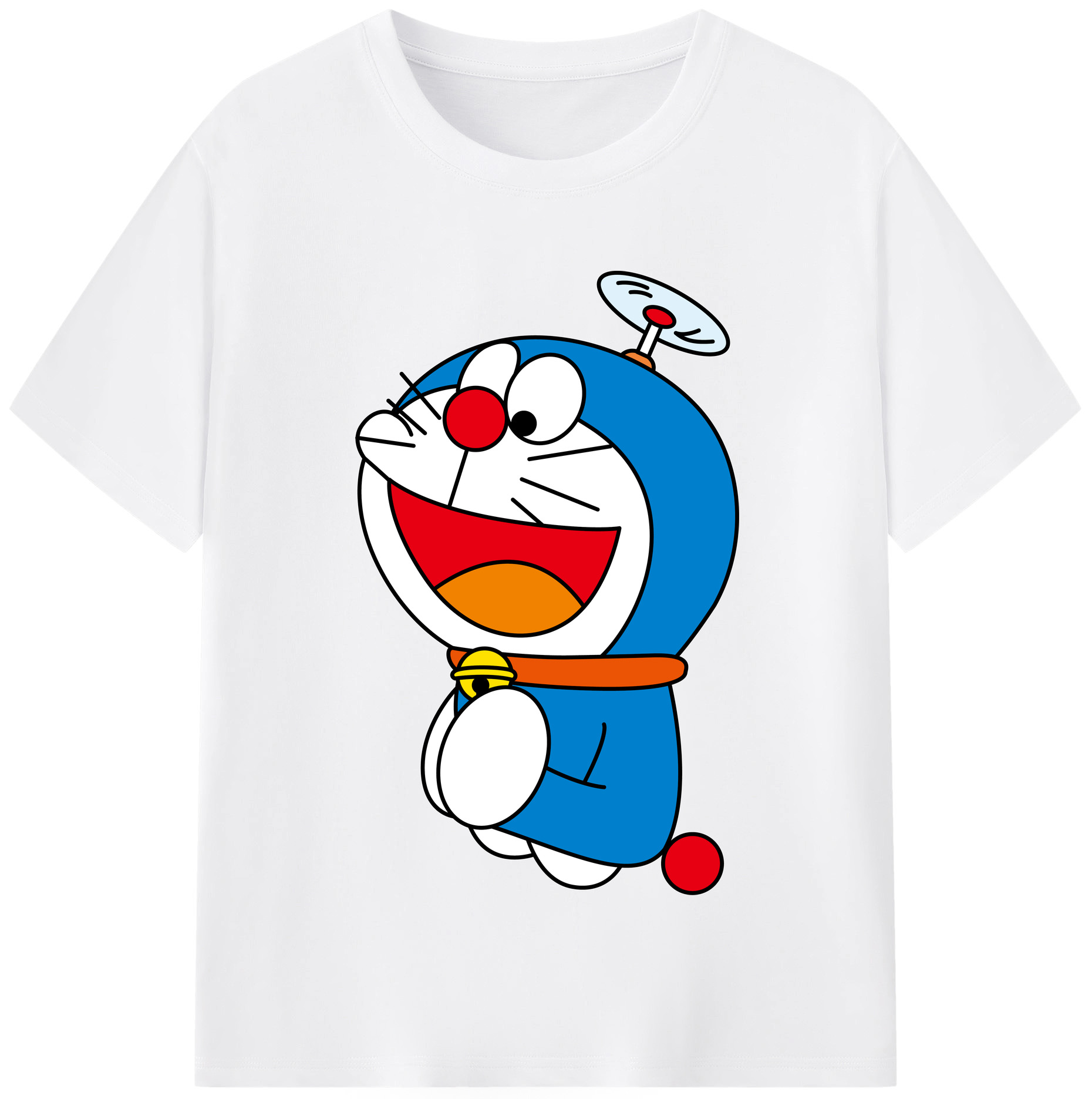 （画像用） ドラえもん Doraemon 綿100％半袖Tシャツ（フロントプリント）