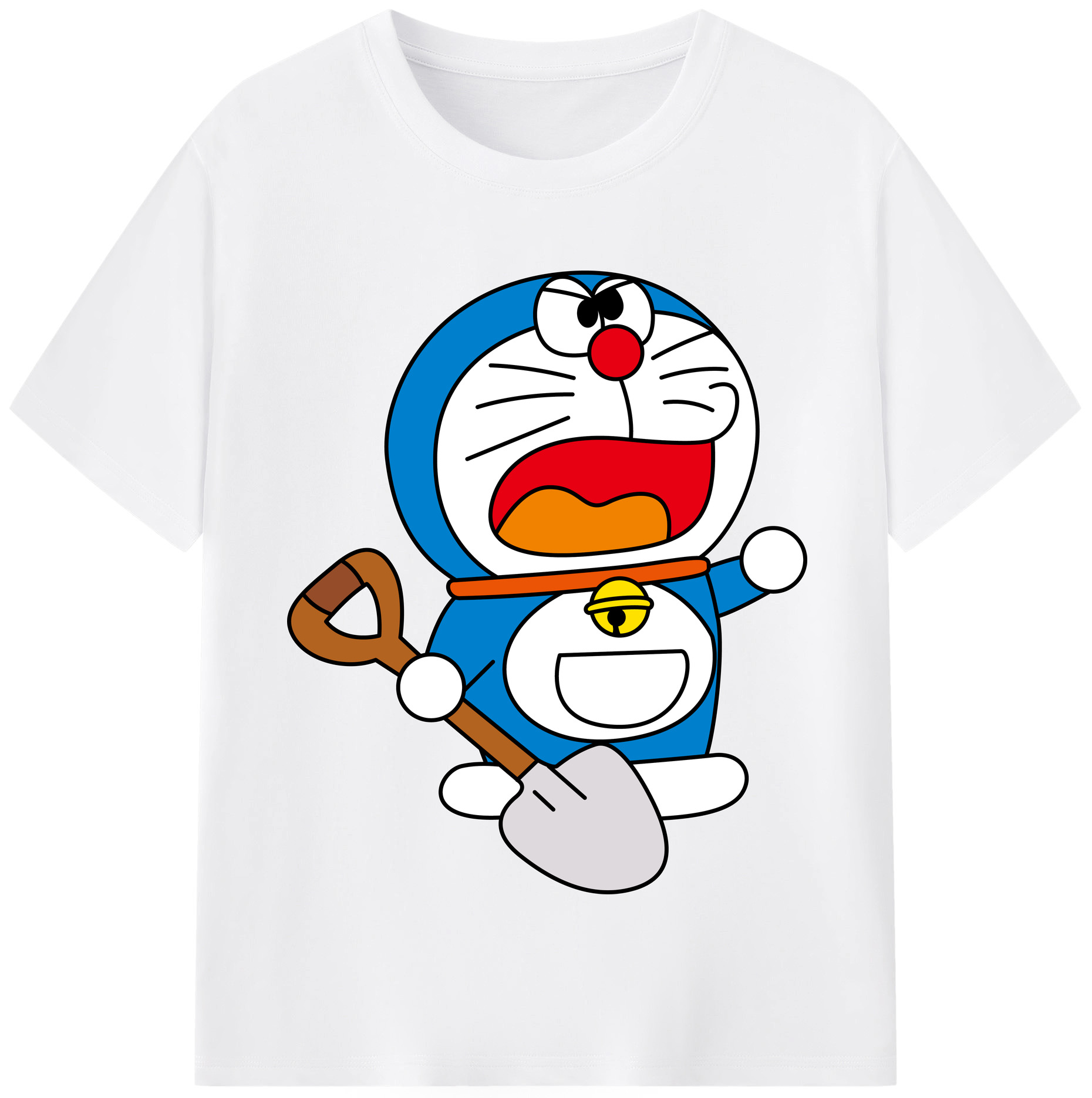 （画像用） ドラえもん Doraemon 綿100％半袖Tシャツ（フロントプリント）