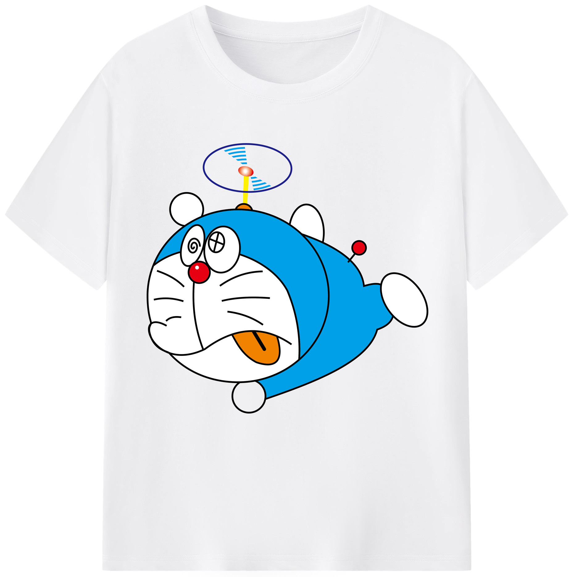 （画像用） ドラえもん Doraemon 綿100％半袖Tシャツ（フロントプリント）