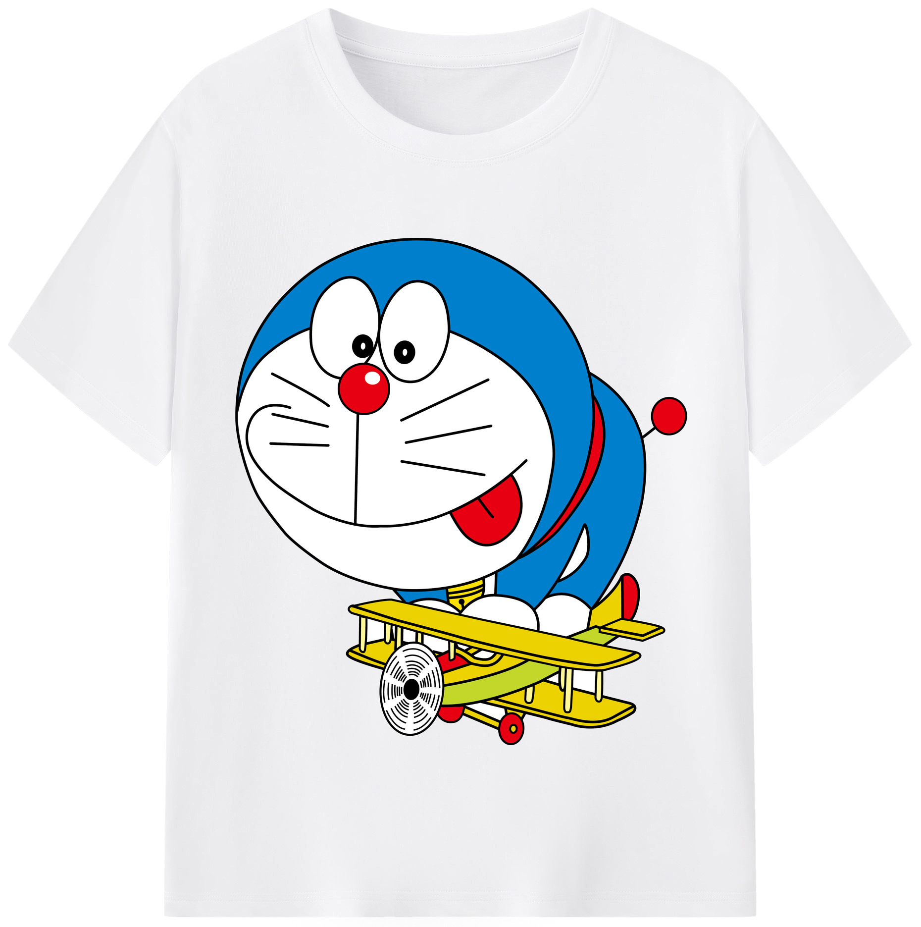 （画像用） ドラえもん Doraemon 綿100％半袖Tシャツ（フロントプリント）
