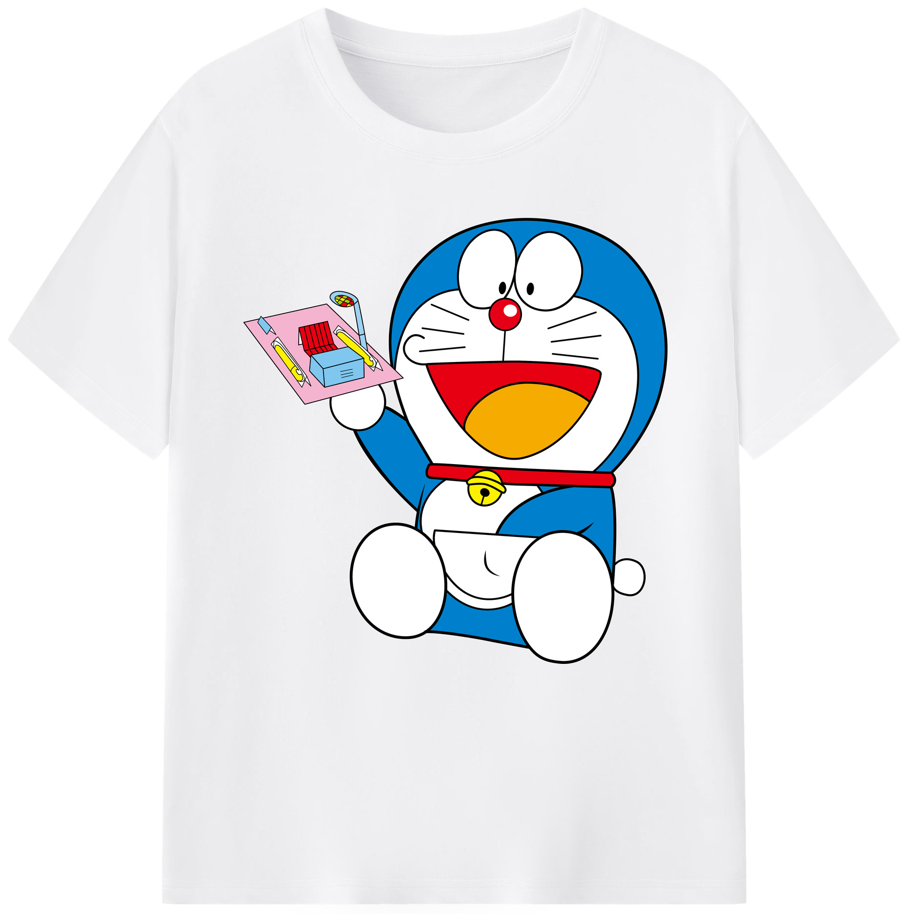 （画像用） ドラえもん Doraemon 綿100％半袖Tシャツ（フロントプリント）