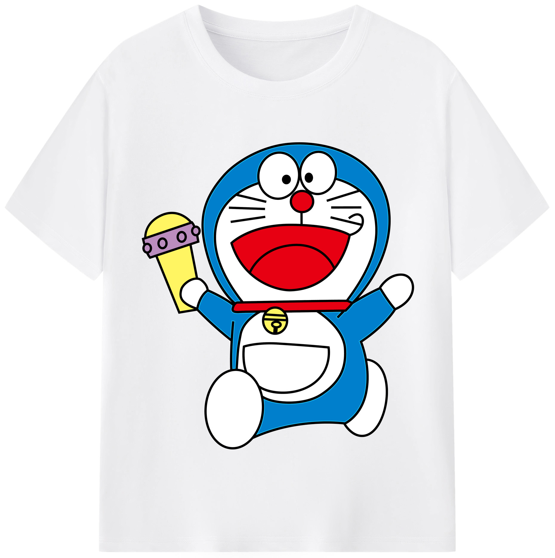 （画像用） ドラえもん Doraemon 綿100％半袖Tシャツ（フロントプリント）