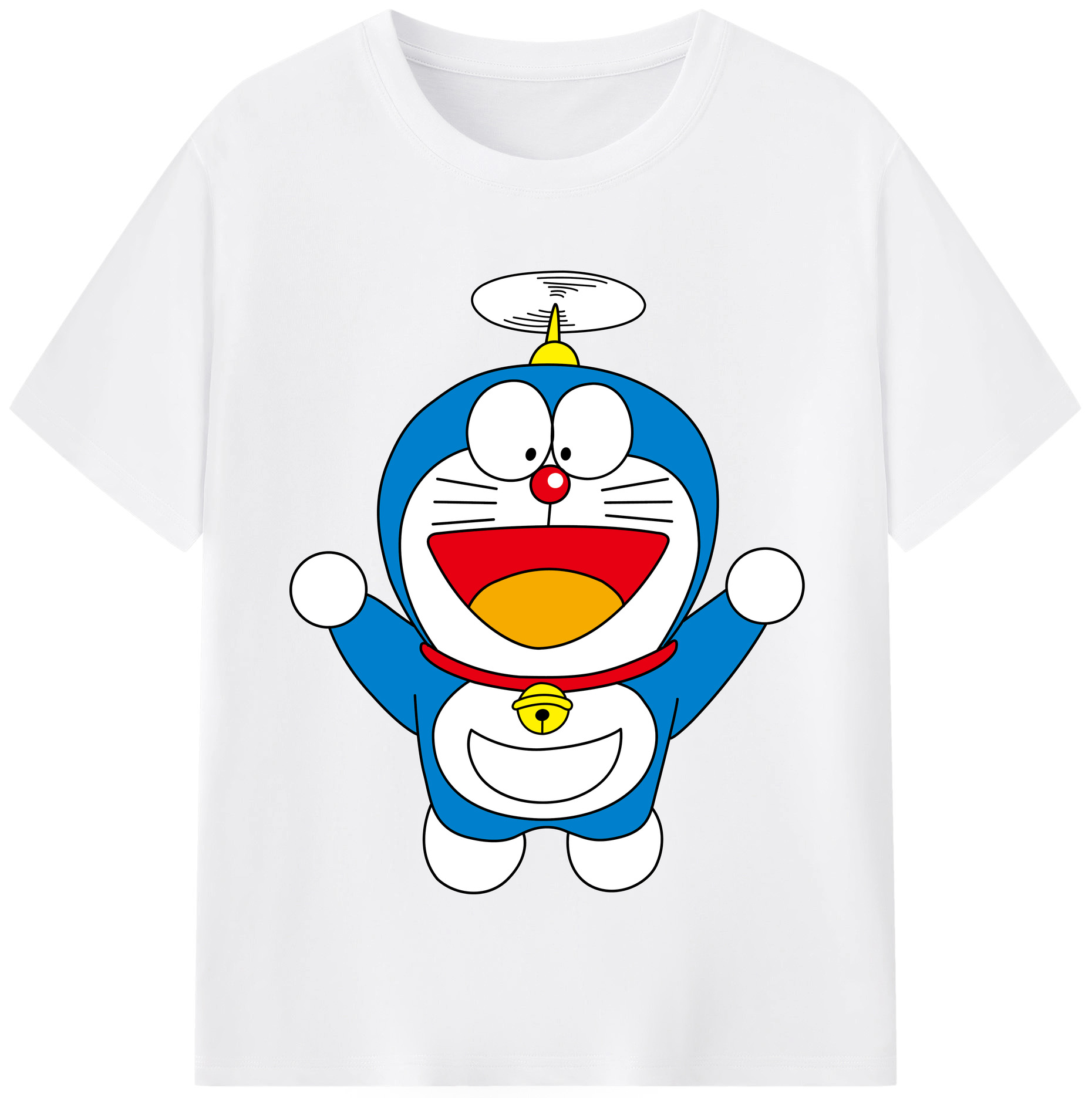 （画像用） ドラえもん Doraemon 綿100％半袖Tシャツ（フロントプリント）
