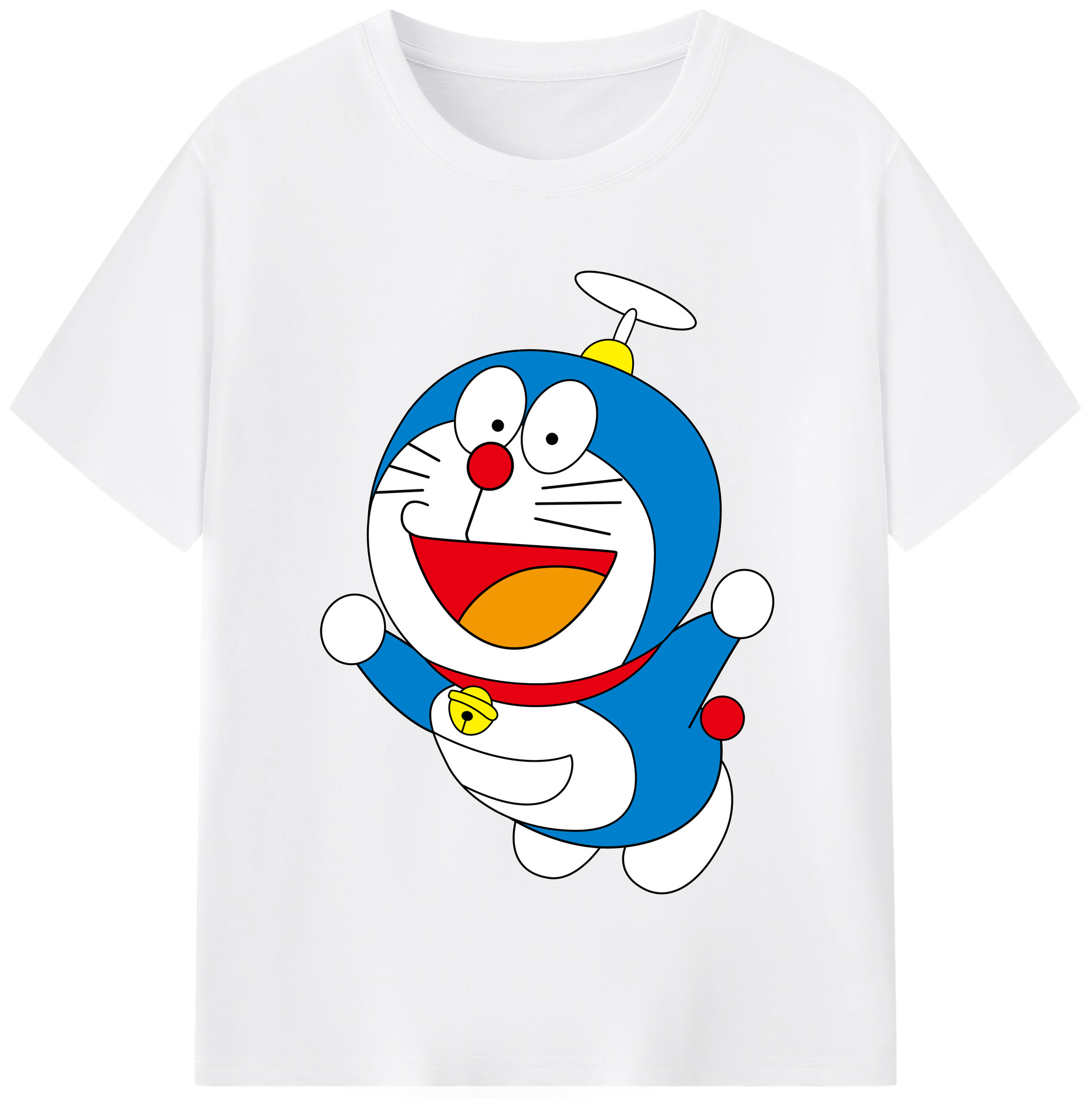 （画像用） ドラえもん Doraemon 綿100％半袖Tシャツ（フロントプリント）