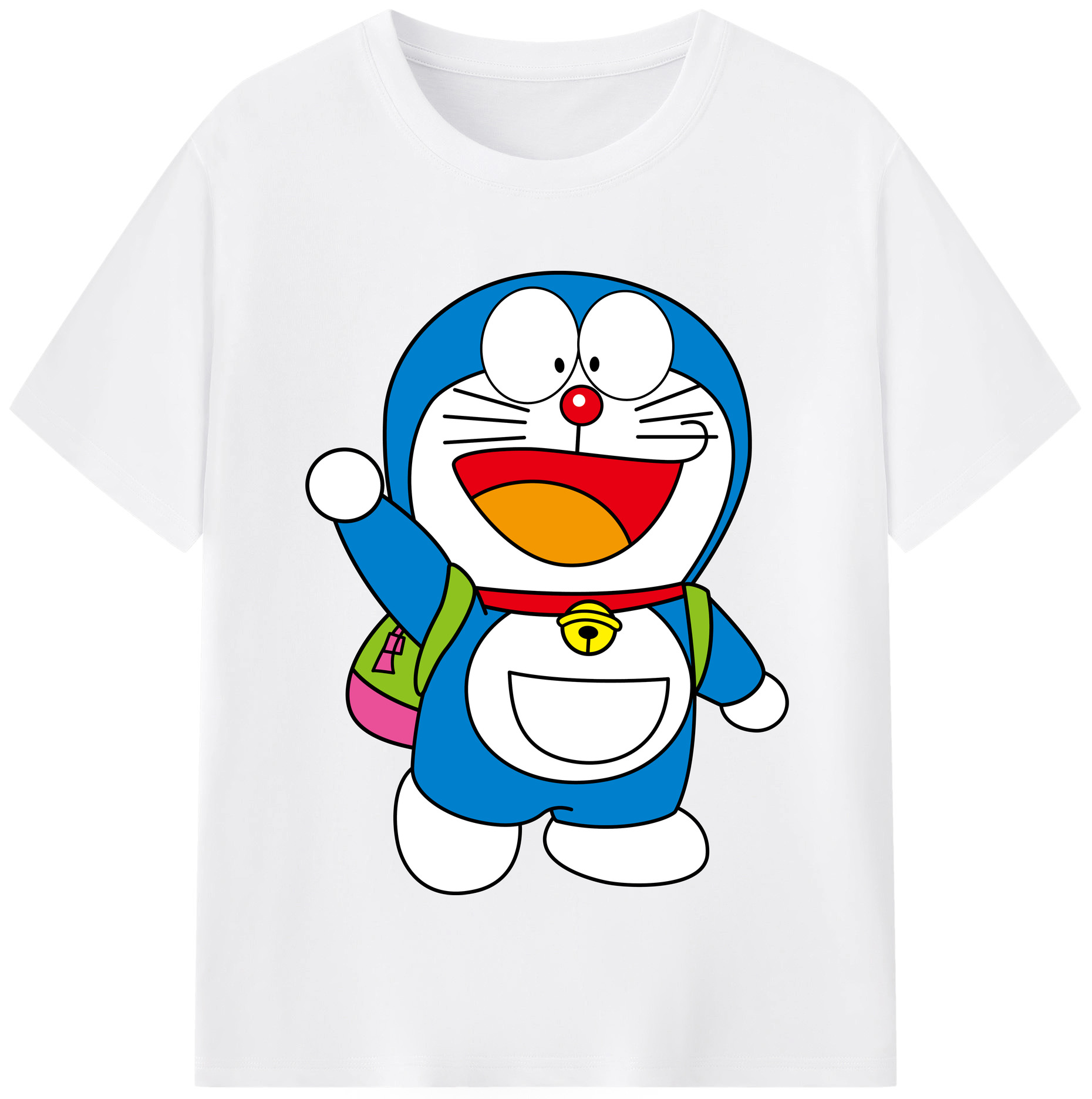 （画像用） ドラえもん Doraemon 綿100％半袖Tシャツ（フロントプリント）