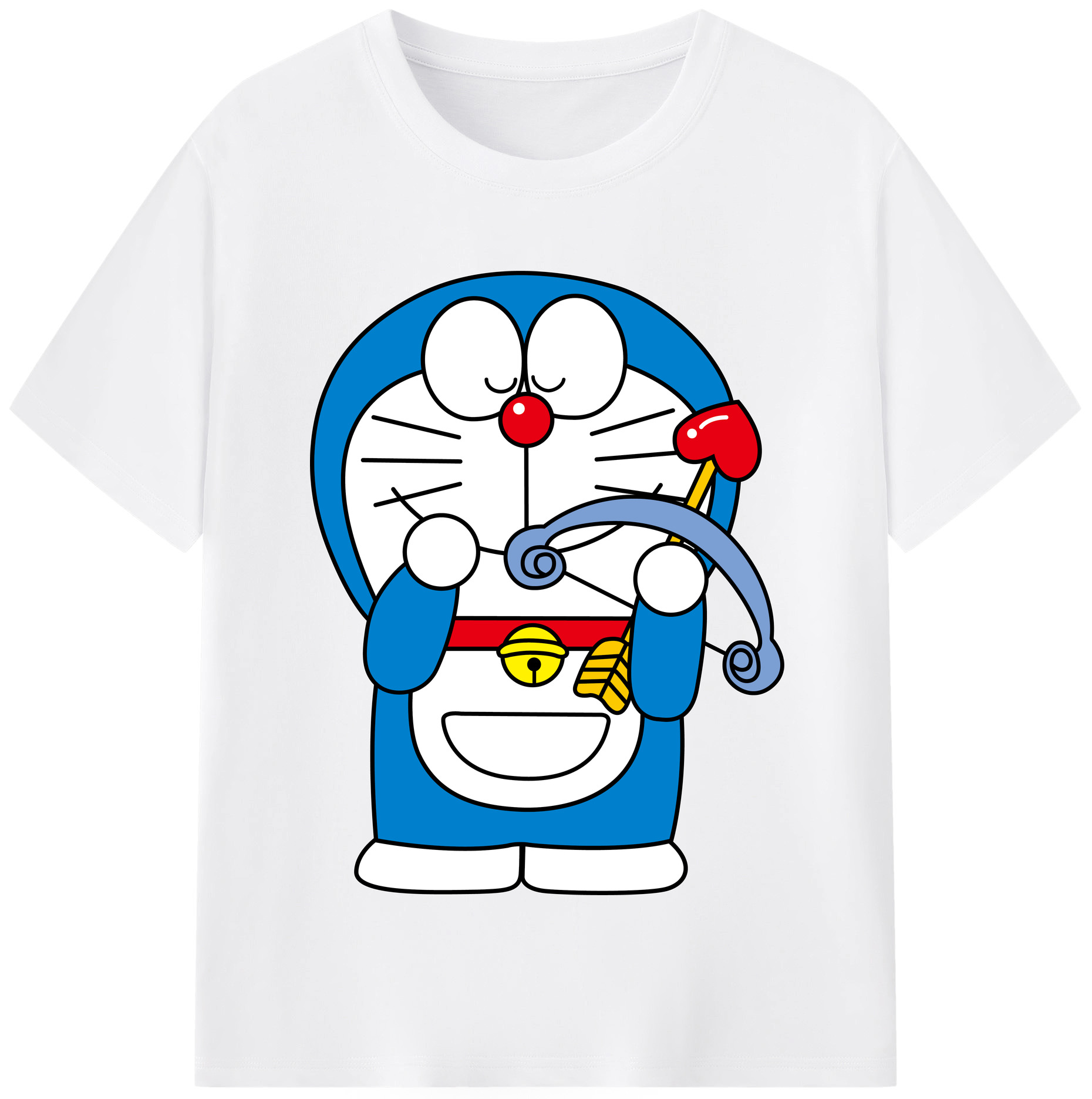 （画像用） ドラえもん Doraemon 綿100％半袖Tシャツ（フロントプリント）