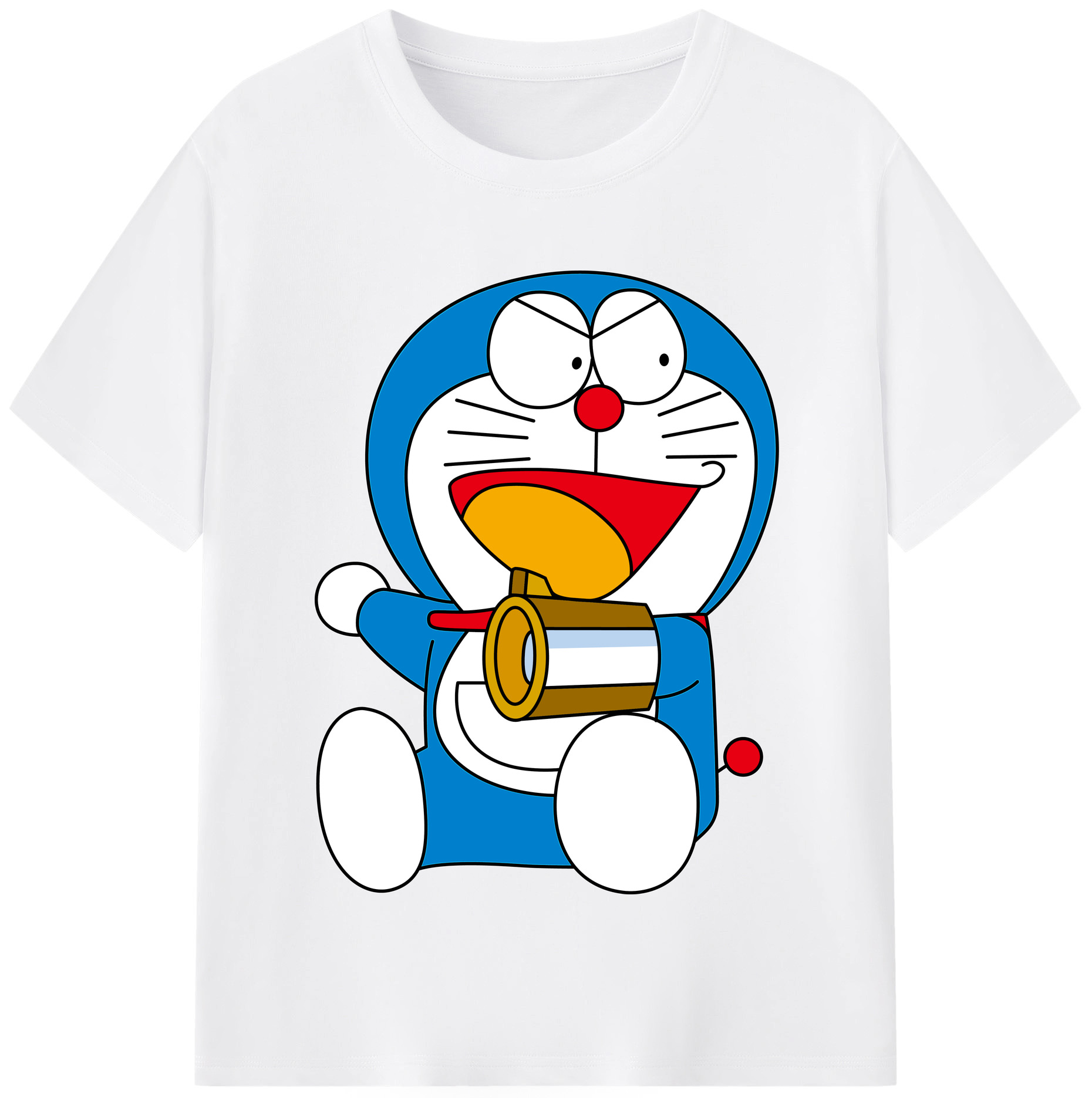 （画像用） ドラえもん Doraemon 綿100％半袖Tシャツ（フロントプリント）