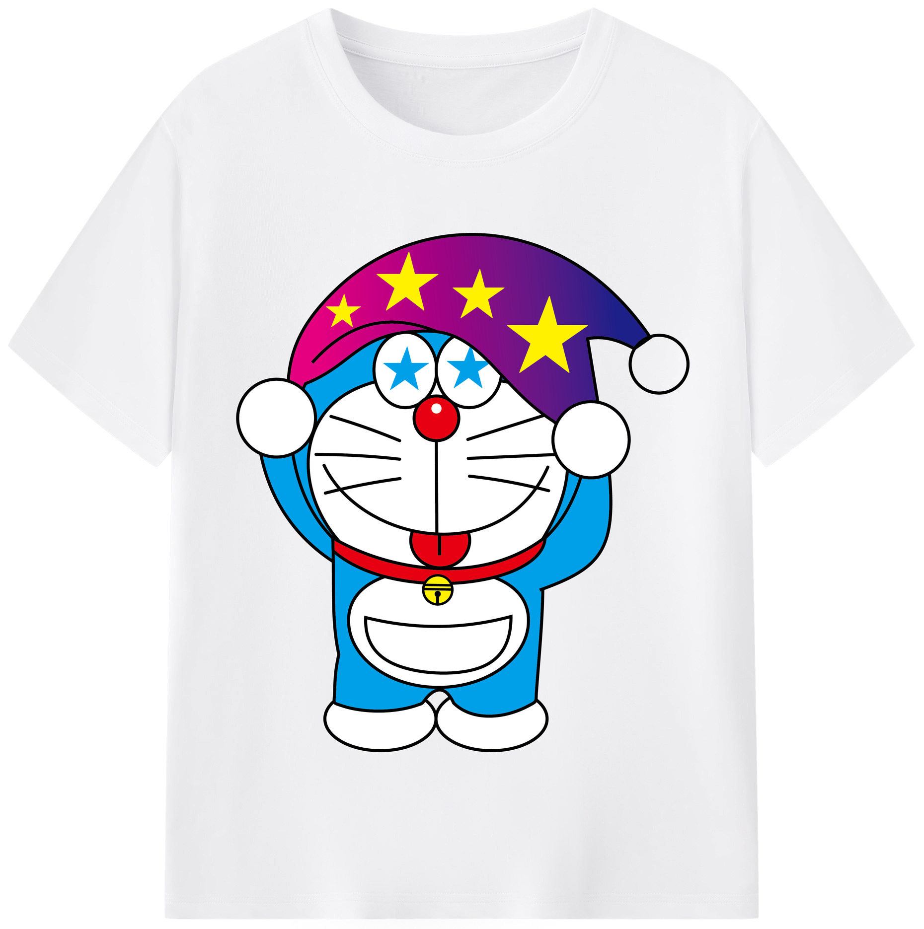 （画像用） ドラえもん Doraemon 綿100％半袖Tシャツ（フロントプリント）