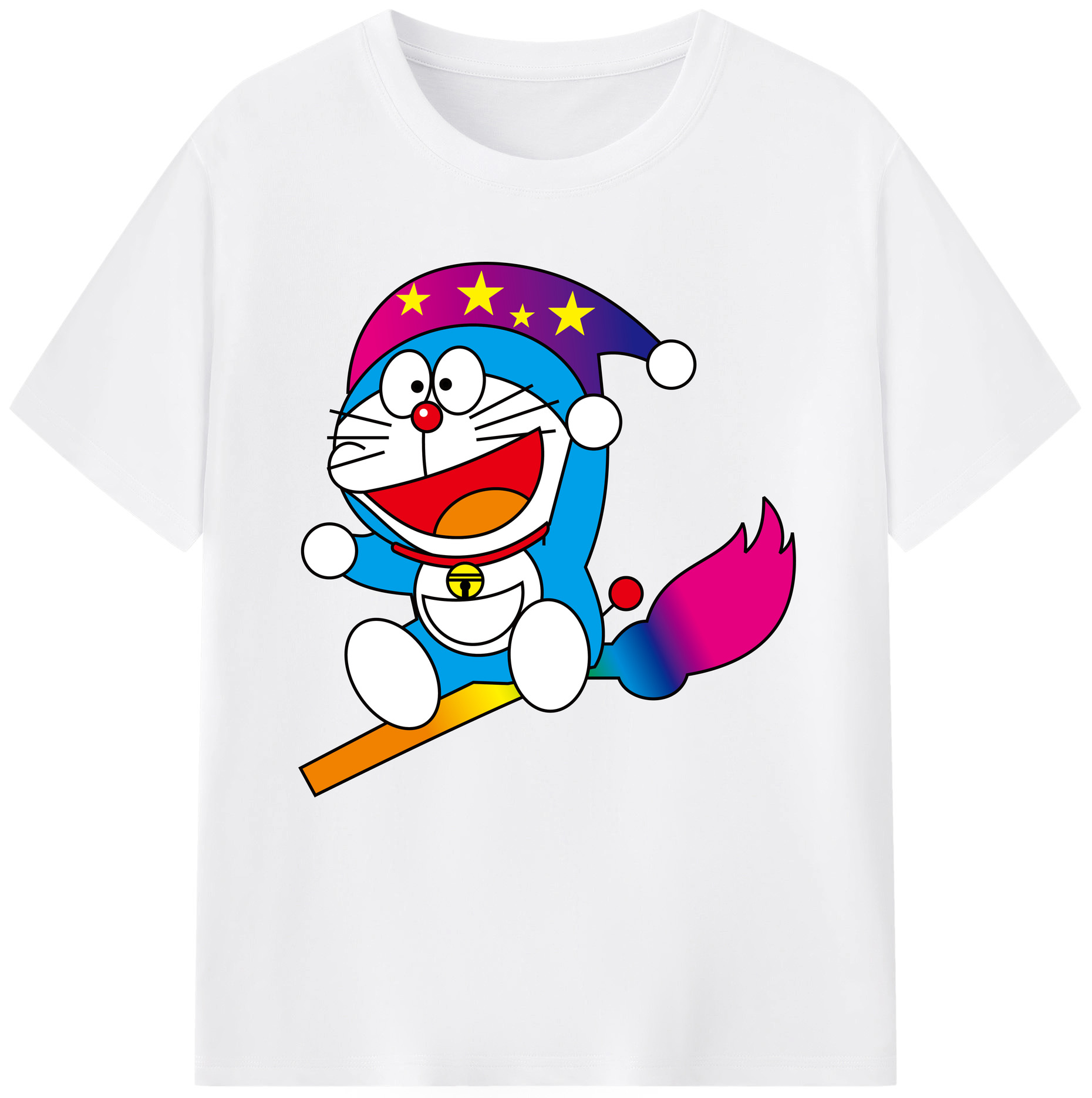 （画像用） ドラえもん Doraemon 綿100％半袖Tシャツ（フロントプリント）