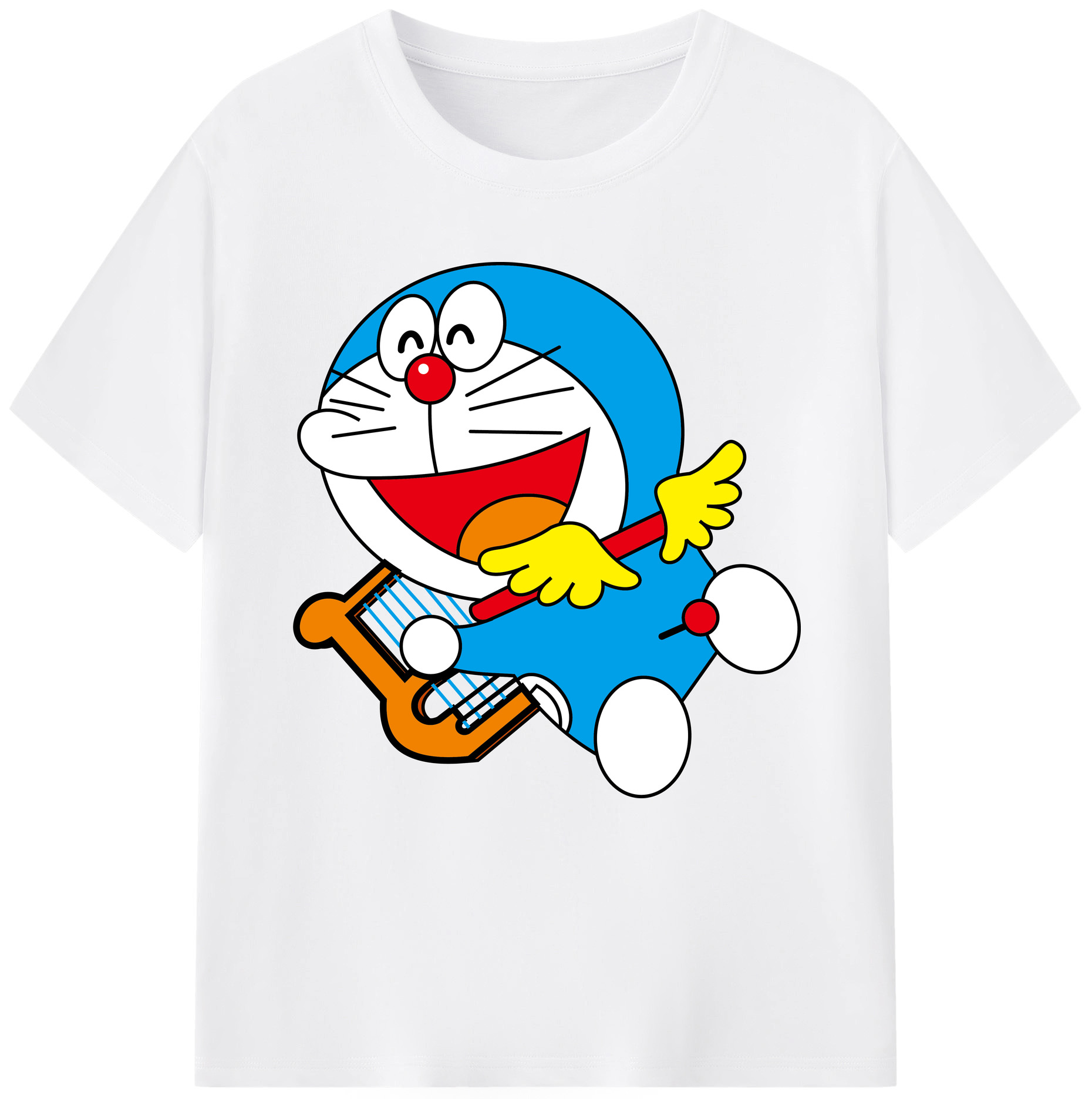 （画像用） ドラえもん Doraemon 綿100％半袖Tシャツ（フロントプリント）