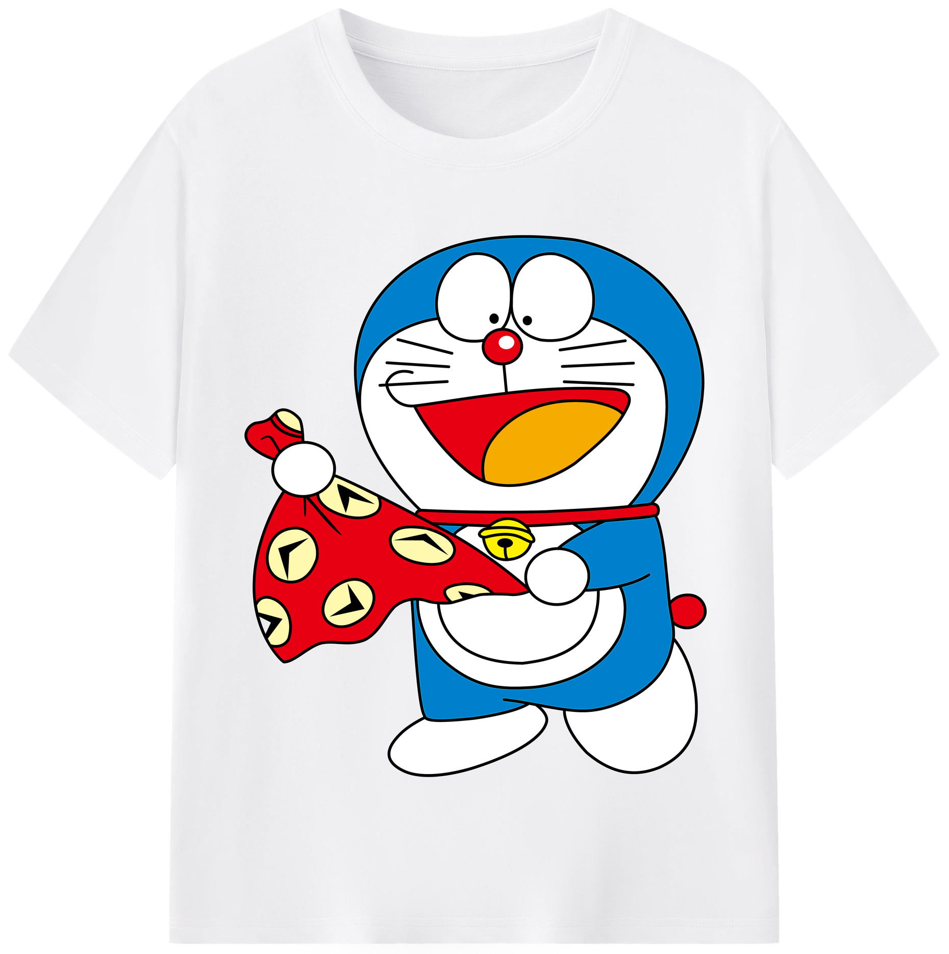 （画像用） ドラえもん Doraemon 綿100％半袖Tシャツ（フロントプリント）