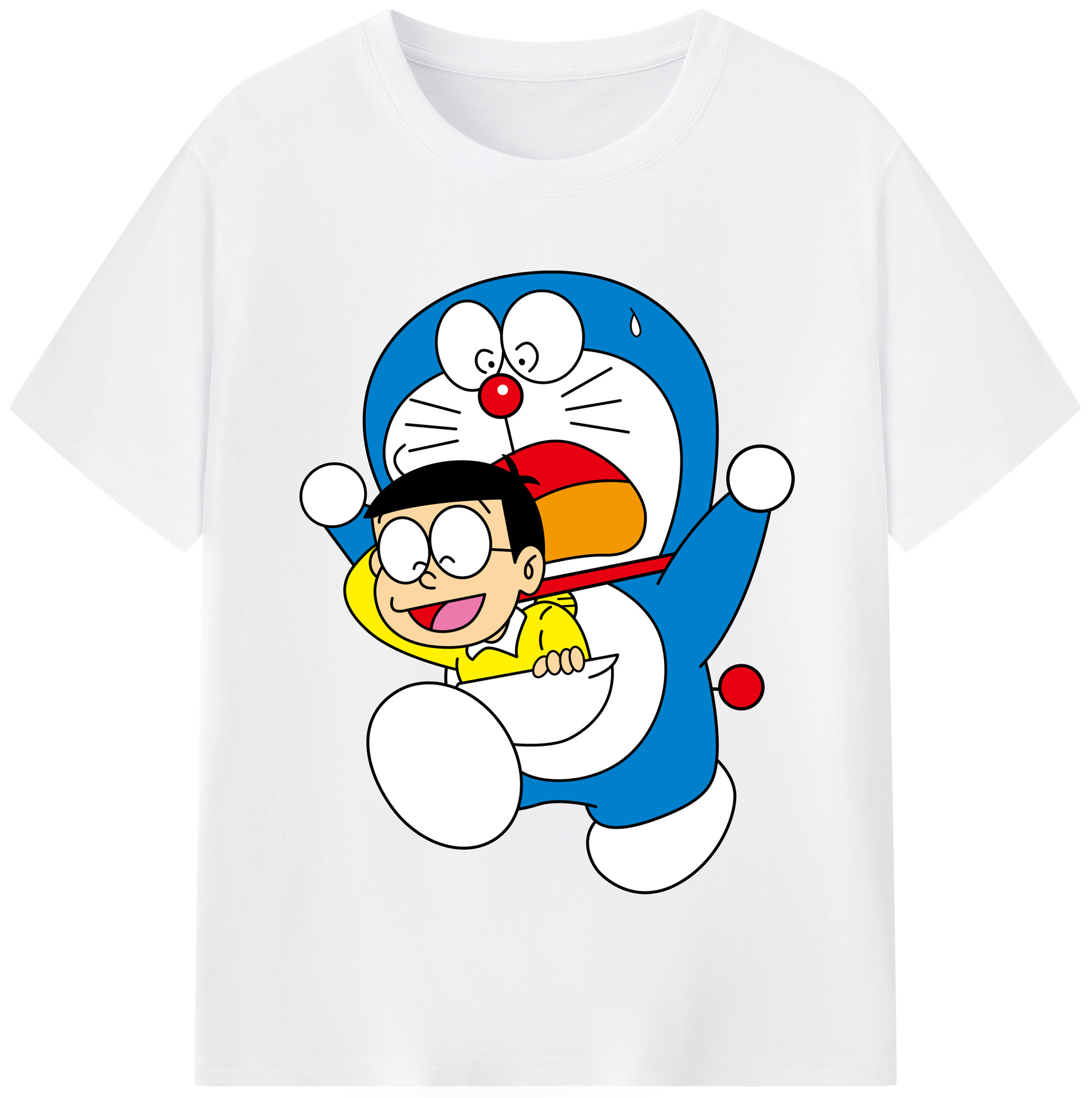 （画像用） ドラえもん Doraemon 綿100％半袖Tシャツ（フロントプリント）