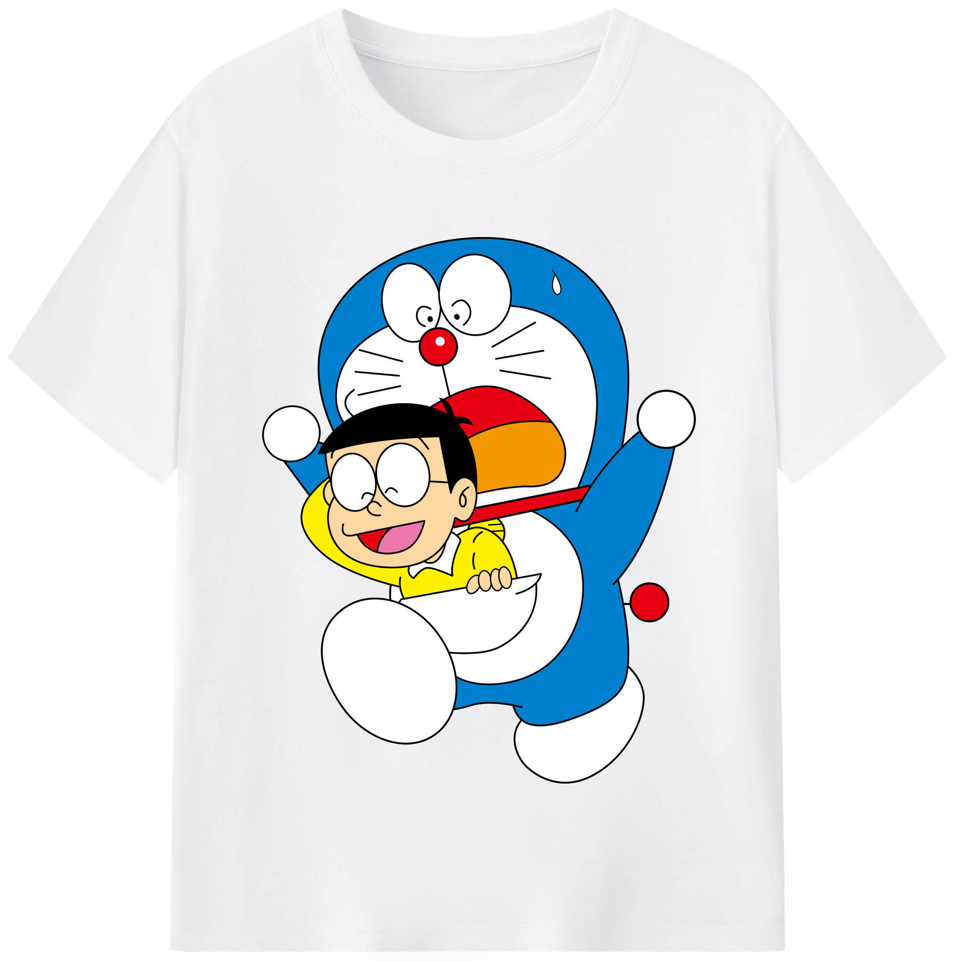 （画像用） ドラえもん Doraemon 綿100％半袖Tシャツ（フロントプリント）