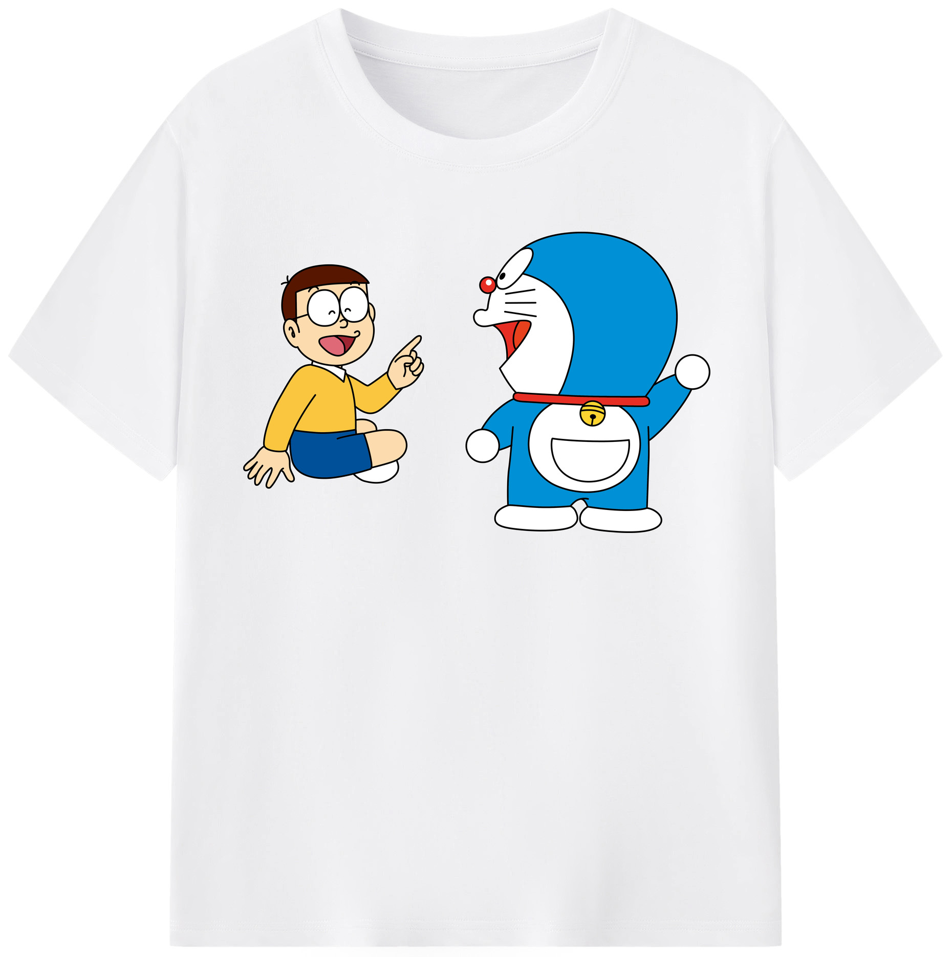 （画像用） ドラえもん Doraemon 綿100％半袖Tシャツ（フロントプリント）
