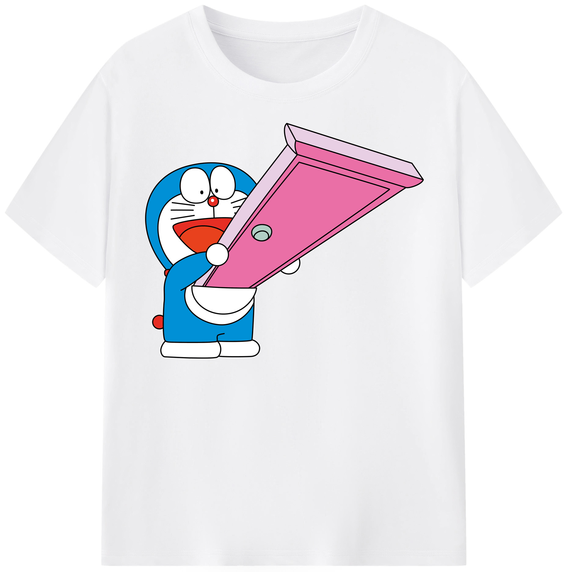 （画像用） ドラえもん Doraemon 綿100％半袖Tシャツ（フロントプリント）