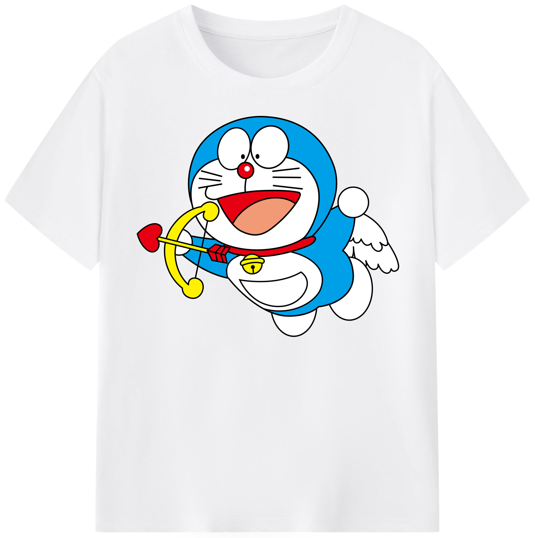 （画像用） ドラえもん Doraemon 綿100％半袖Tシャツ（フロントプリント）