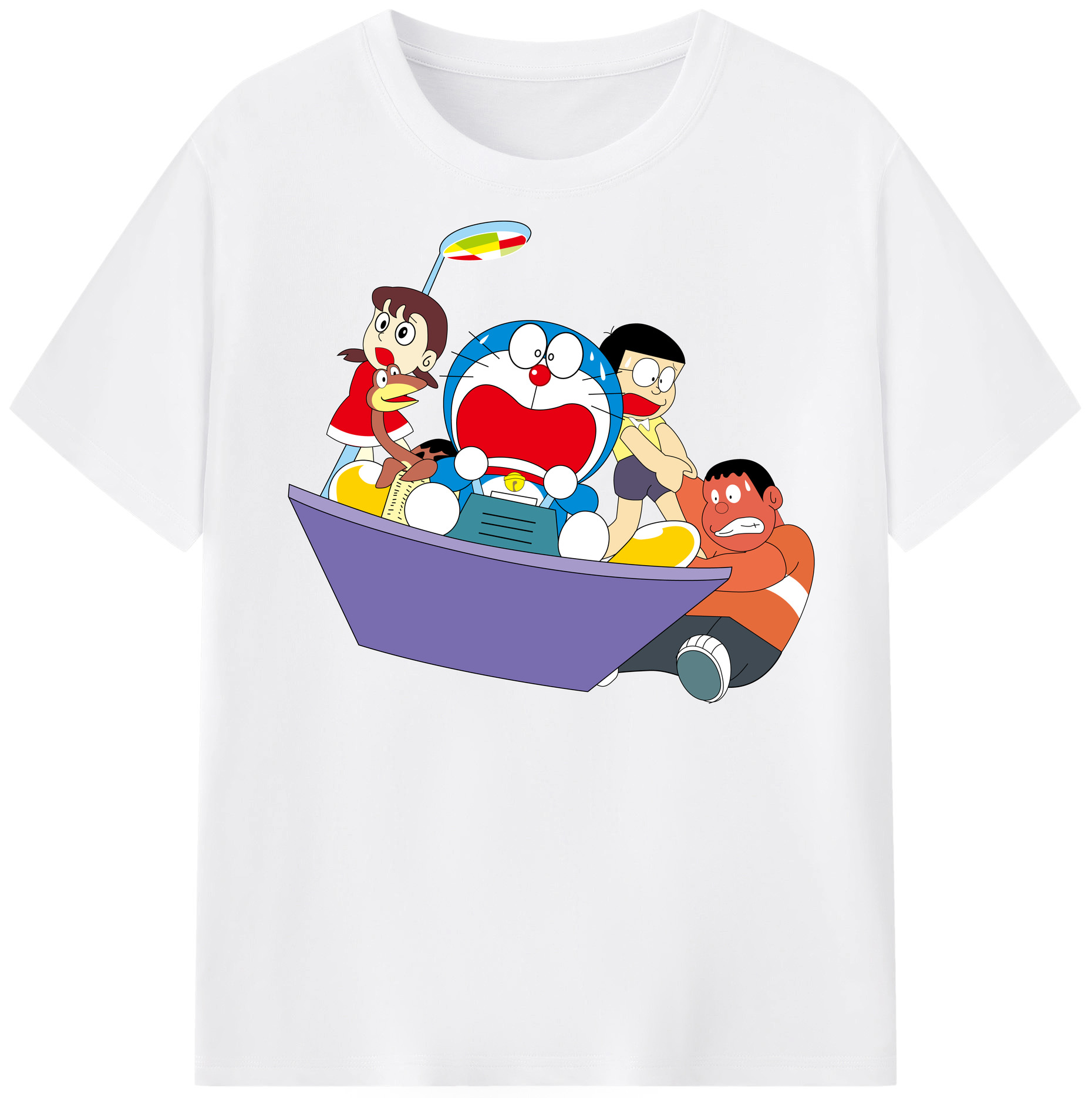 （画像用） ドラえもん Doraemon 綿100％半袖Tシャツ（フロントプリント）
