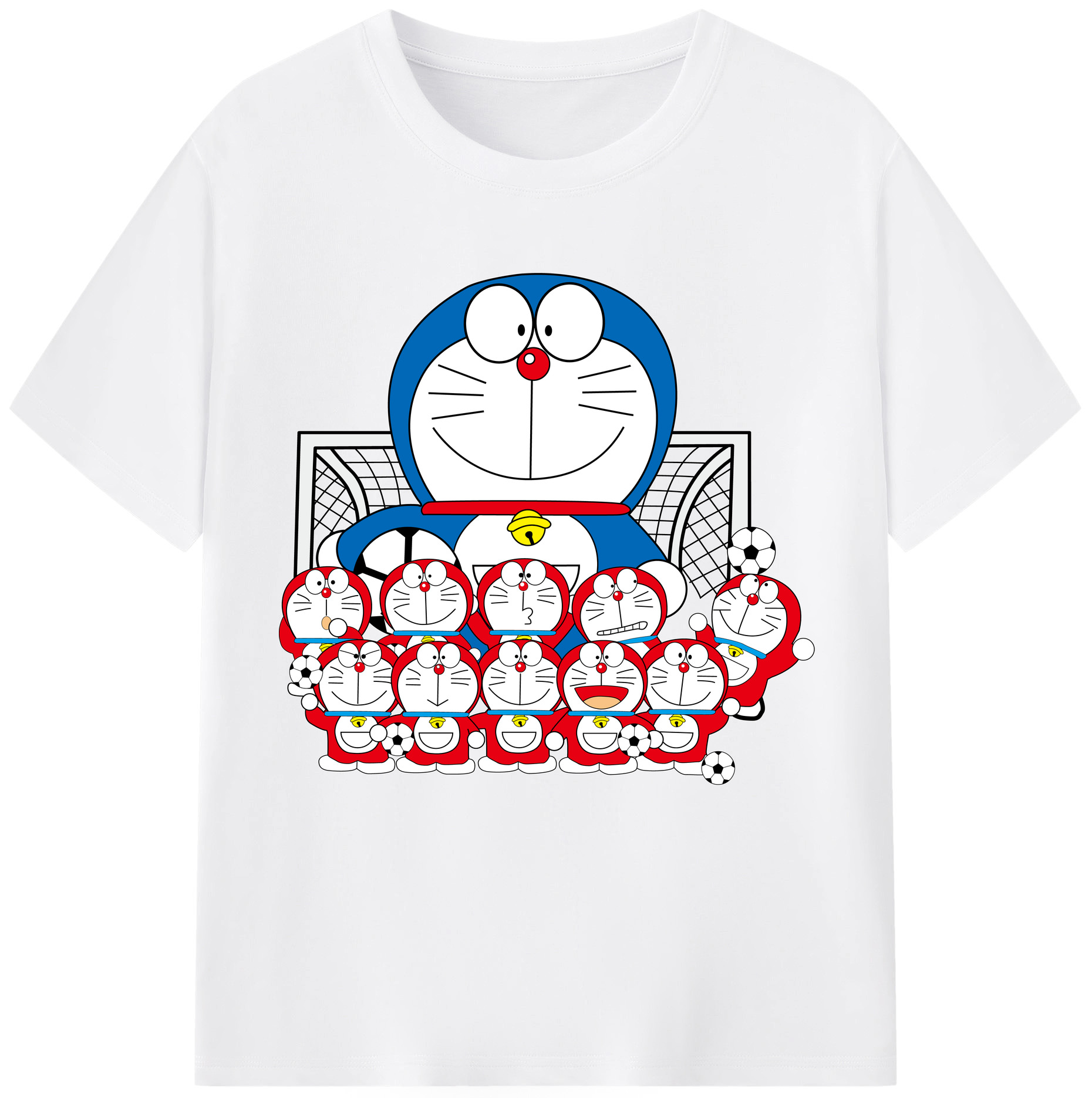 （画像用） ドラえもん Doraemon 綿100％半袖Tシャツ（フロントプリント）