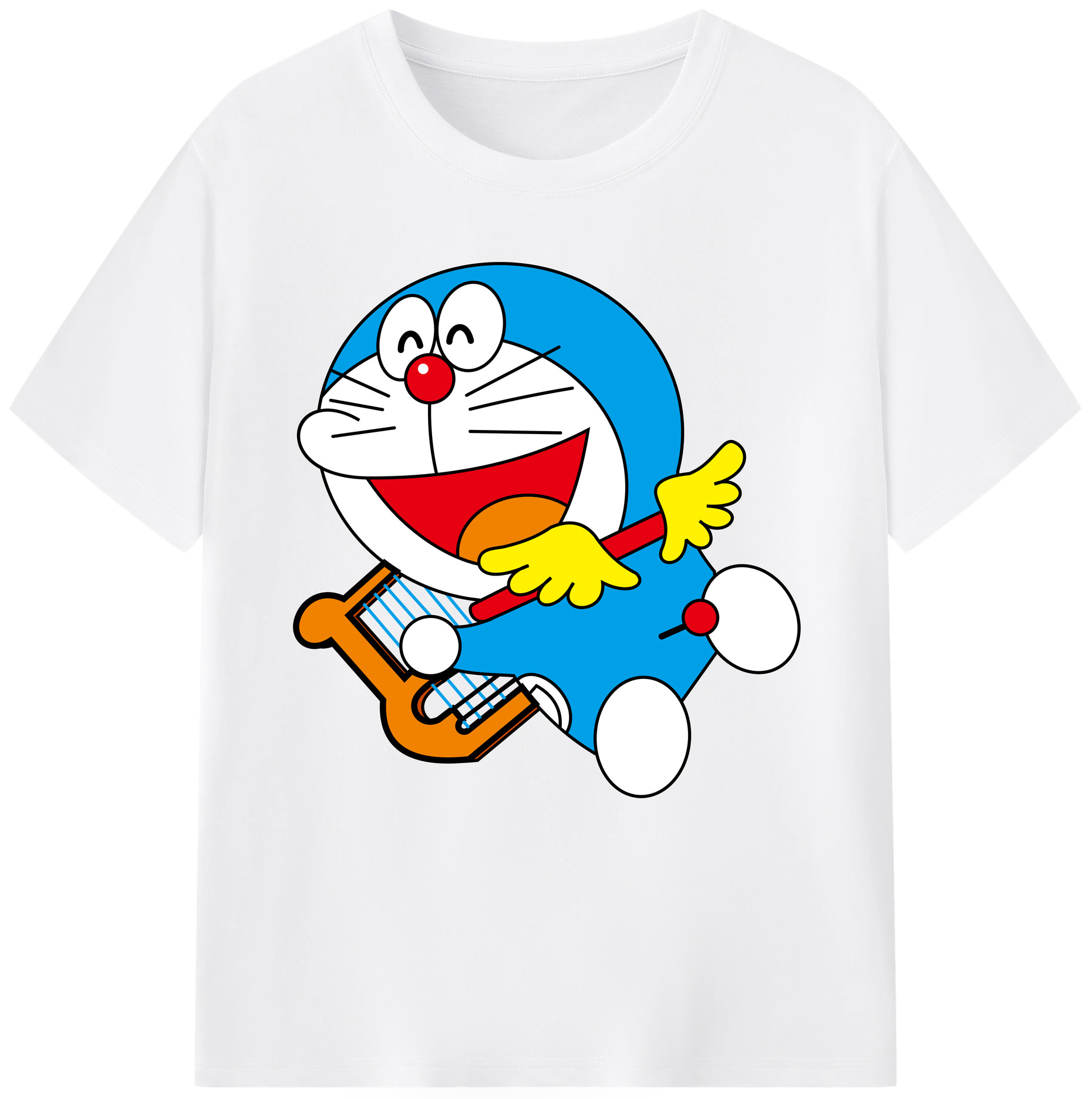 （画像用） ドラえもん Doraemon 綿100％半袖Tシャツ（フロントプリント）