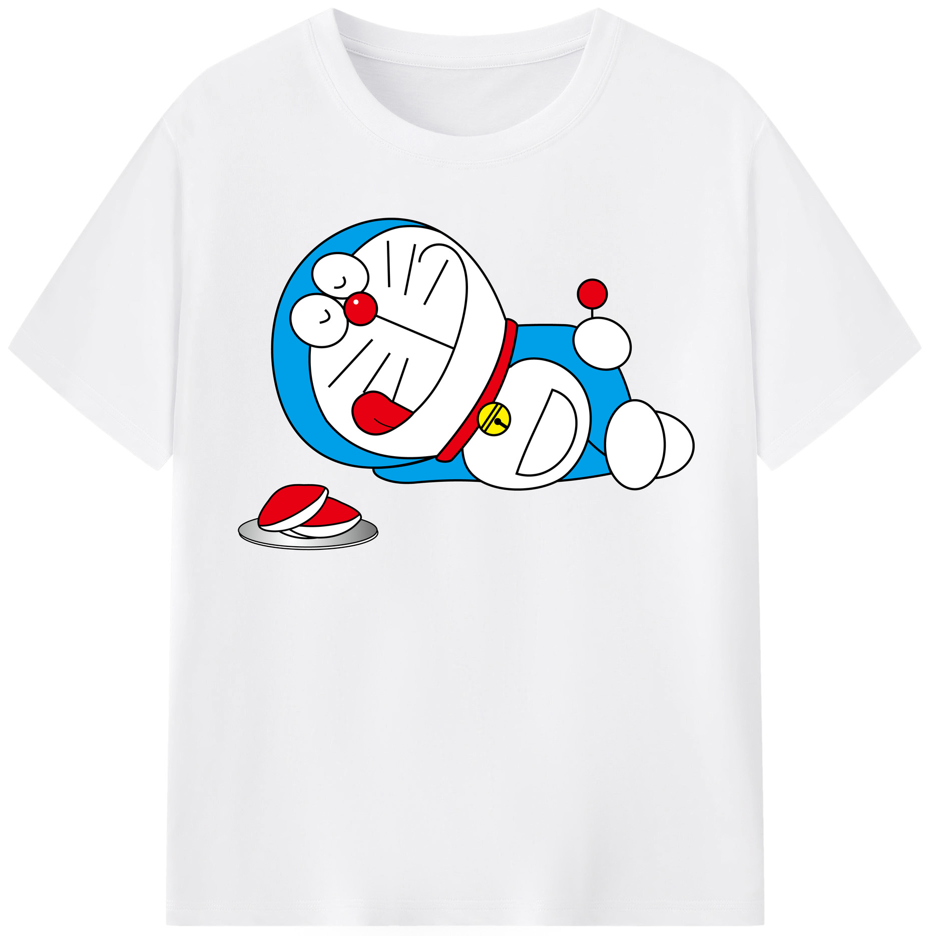 （画像用） ドラえもん Doraemon 綿100％半袖Tシャツ（フロントプリント）
