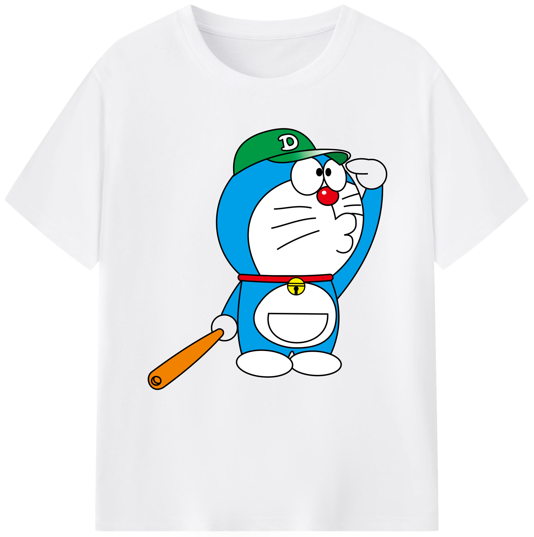 （画像用） ドラえもん Doraemon 綿100％半袖Tシャツ（フロントプリント）