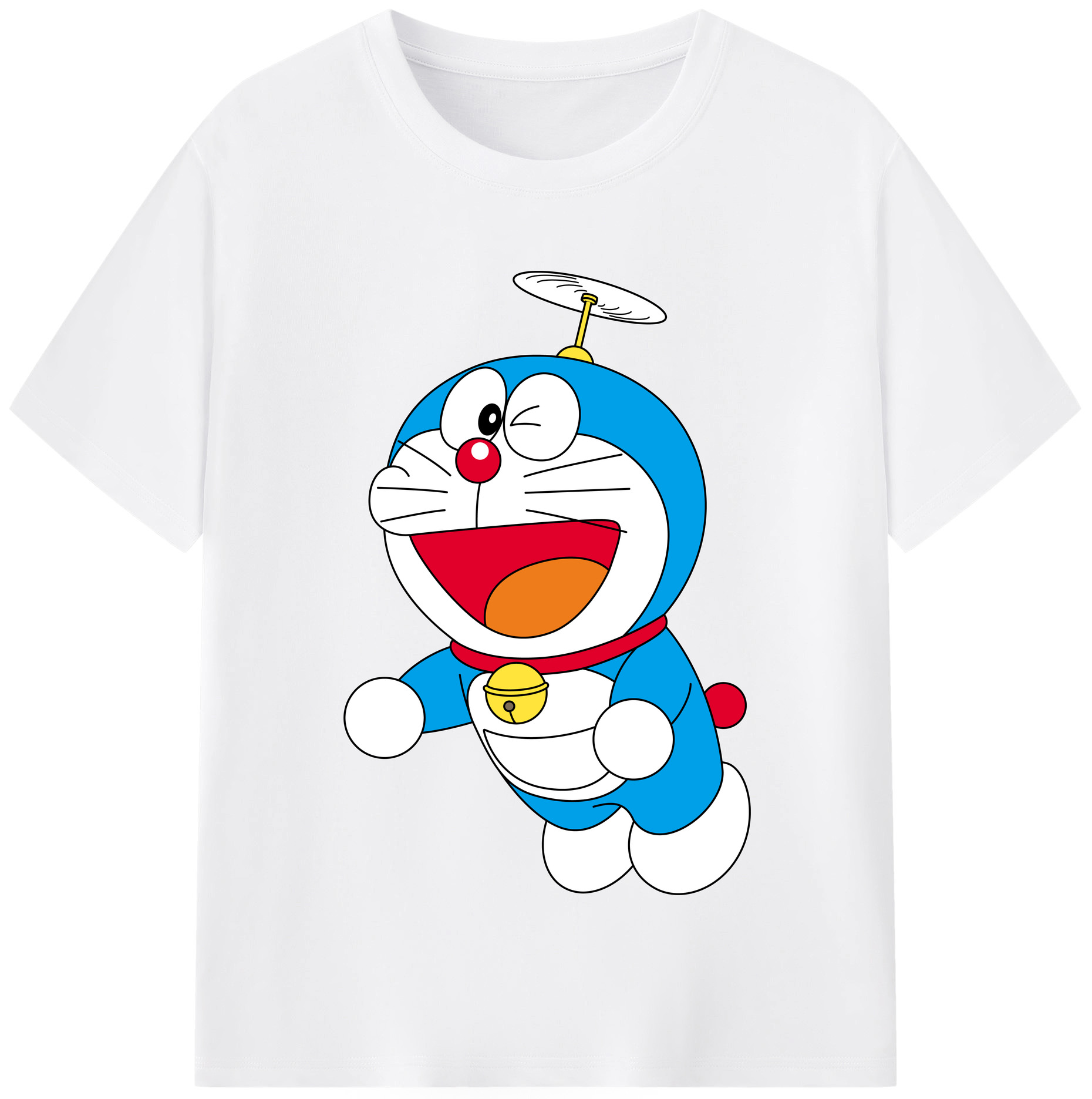 （画像用） ドラえもん Doraemon 綿100％半袖Tシャツ（フロントプリント）
