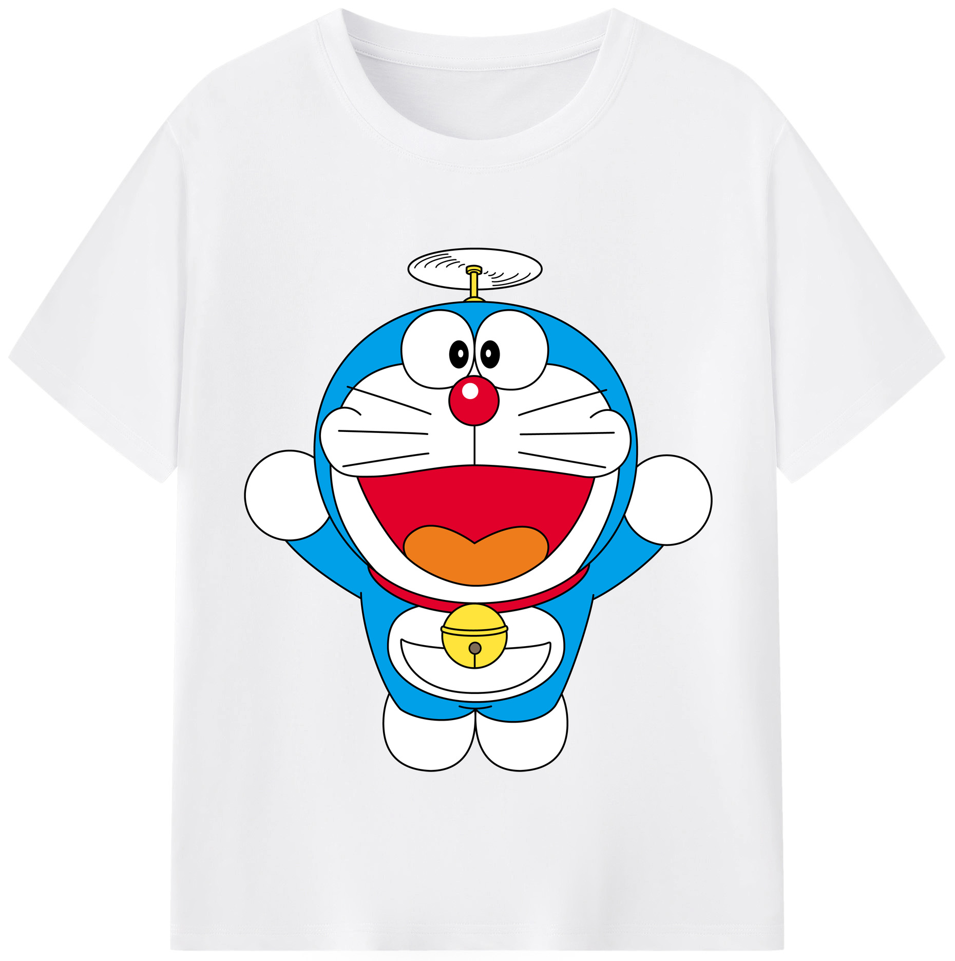 （画像用） ドラえもん Doraemon 綿100％半袖Tシャツ（フロントプリント）