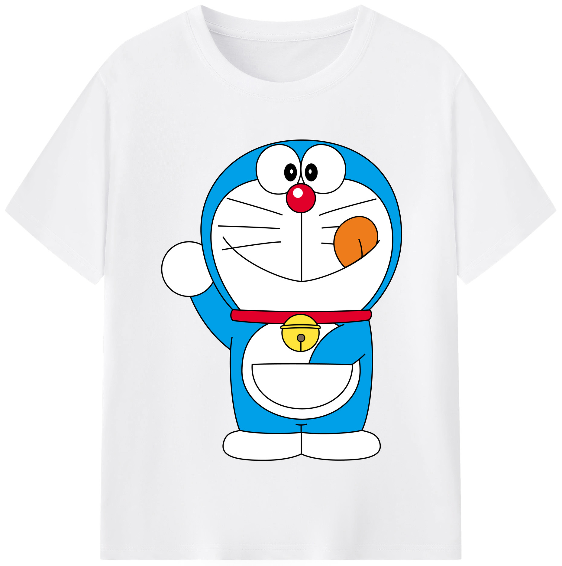 （画像用） ドラえもん Doraemon 綿100％半袖Tシャツ（フロントプリント）
