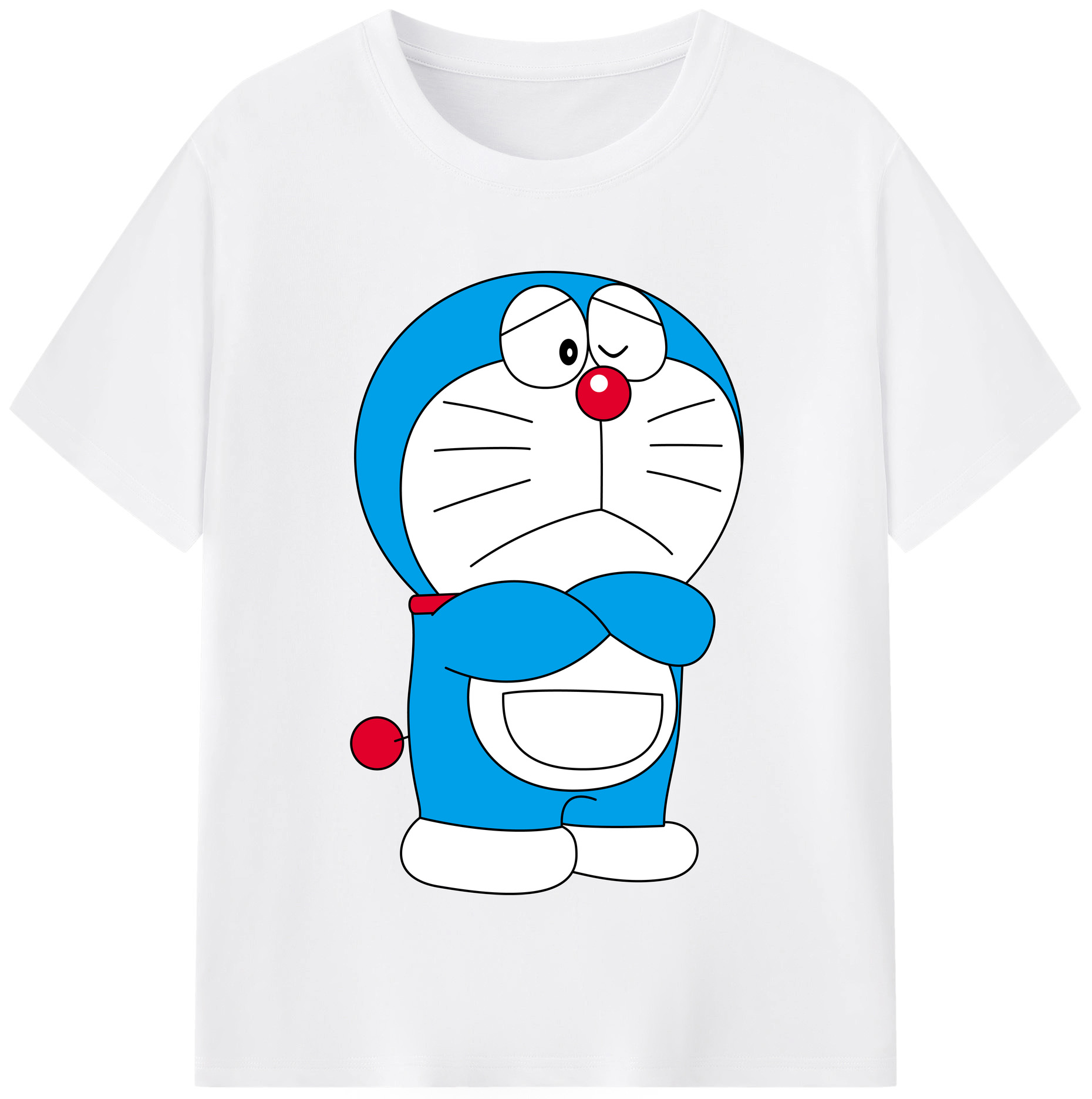 （画像用） ドラえもん Doraemon 綿100％半袖Tシャツ（フロントプリント）