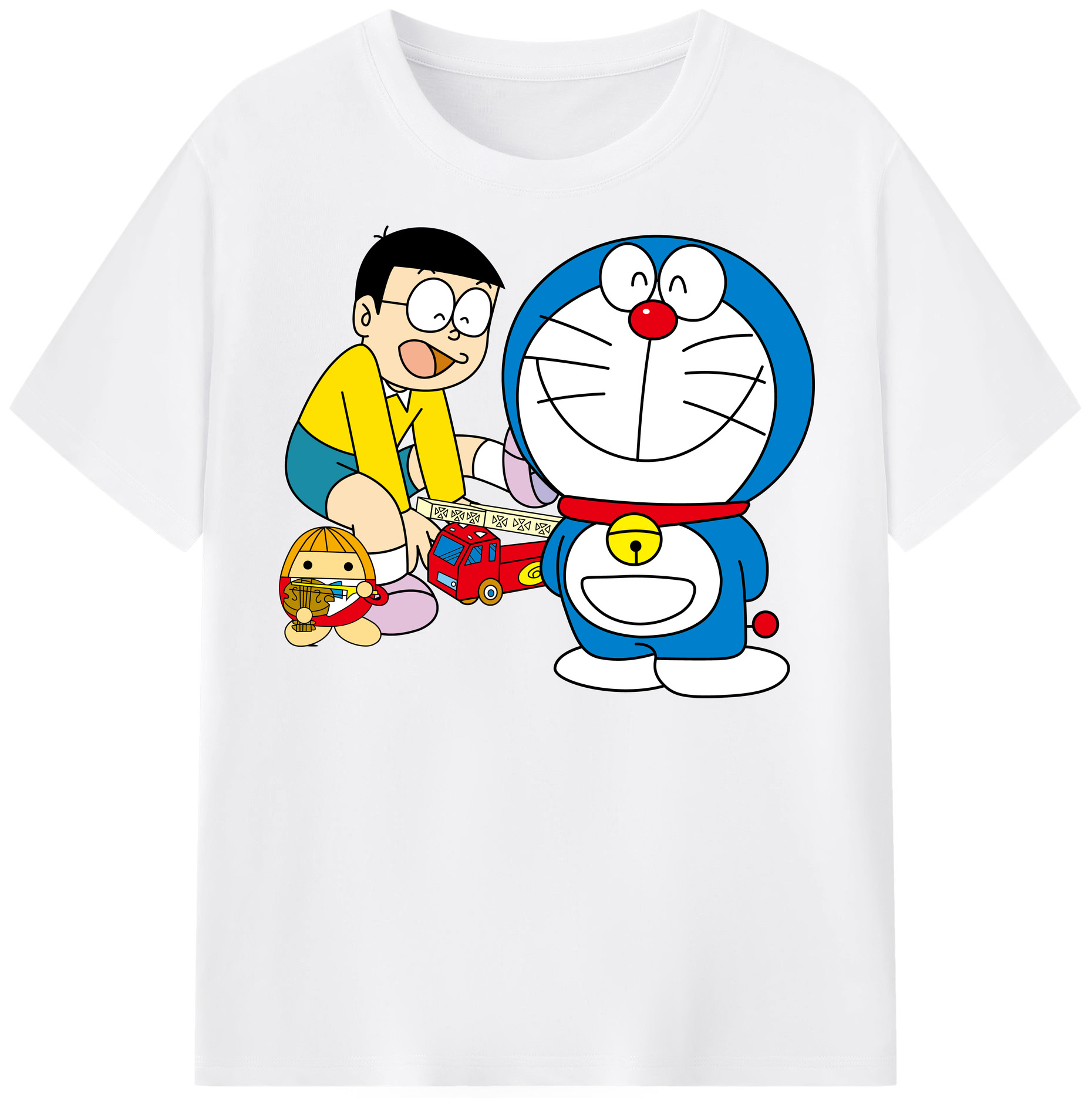 （画像用） ドラえもん Doraemon 綿100％半袖Tシャツ（フロントプリント）