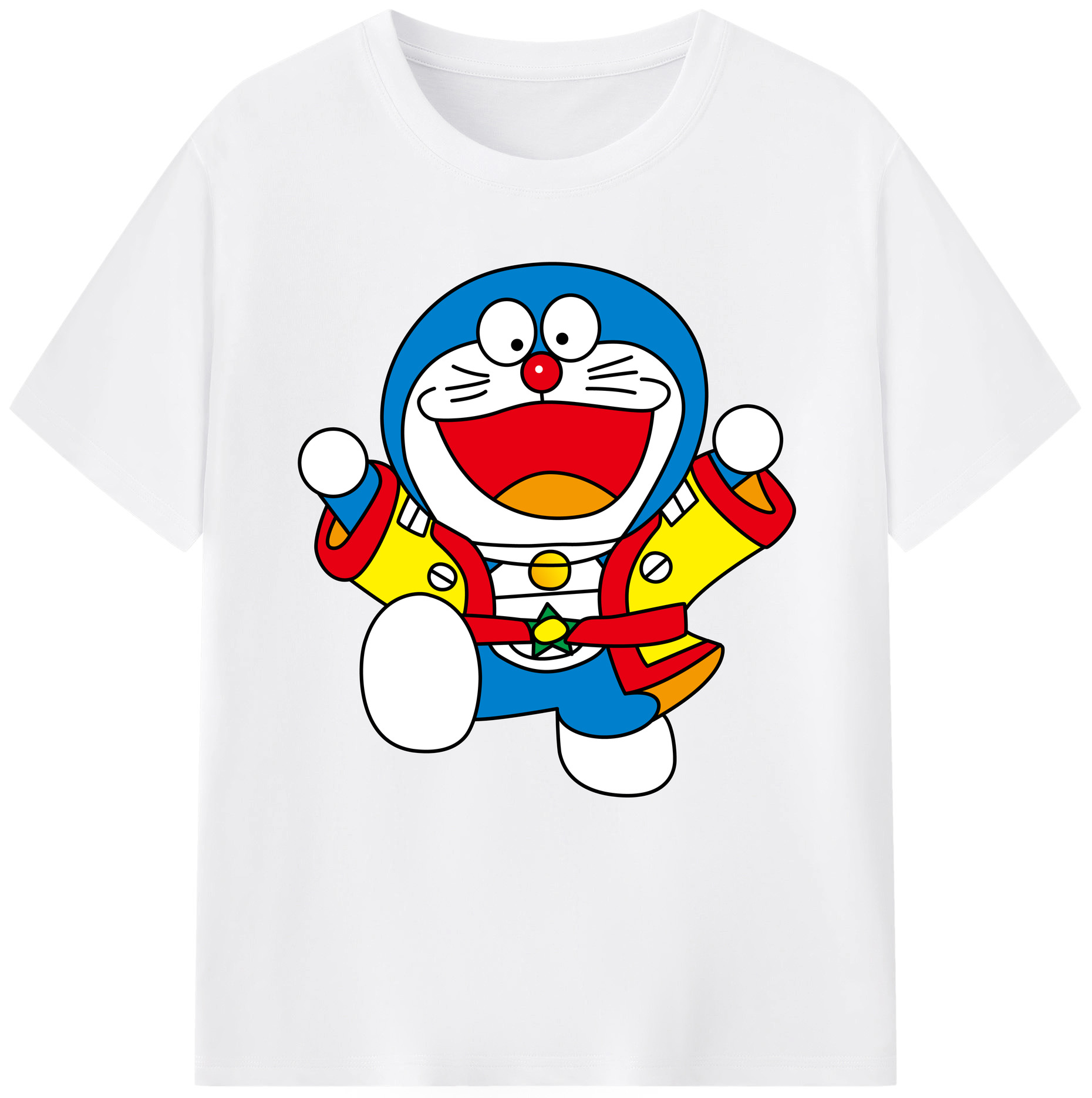 （画像用） ドラえもん Doraemon 綿100％半袖Tシャツ（フロントプリント）