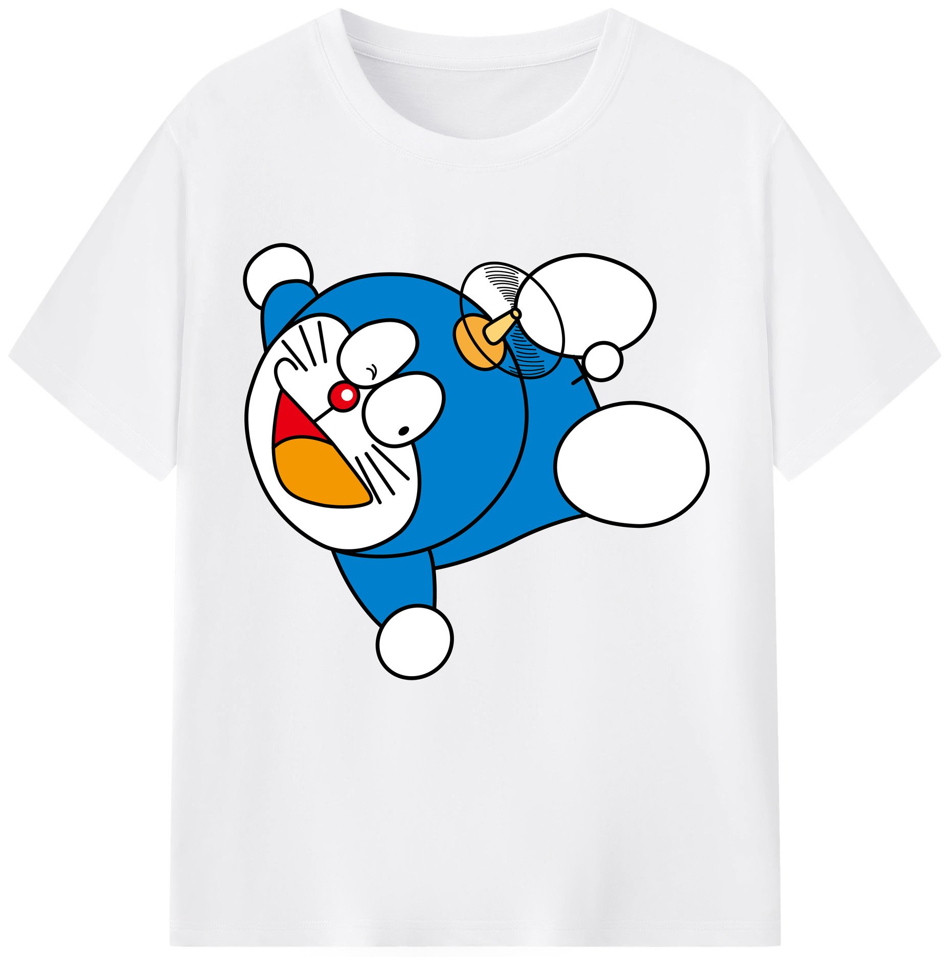 （画像用） ドラえもん Doraemon 綿100％半袖Tシャツ（フロントプリント）