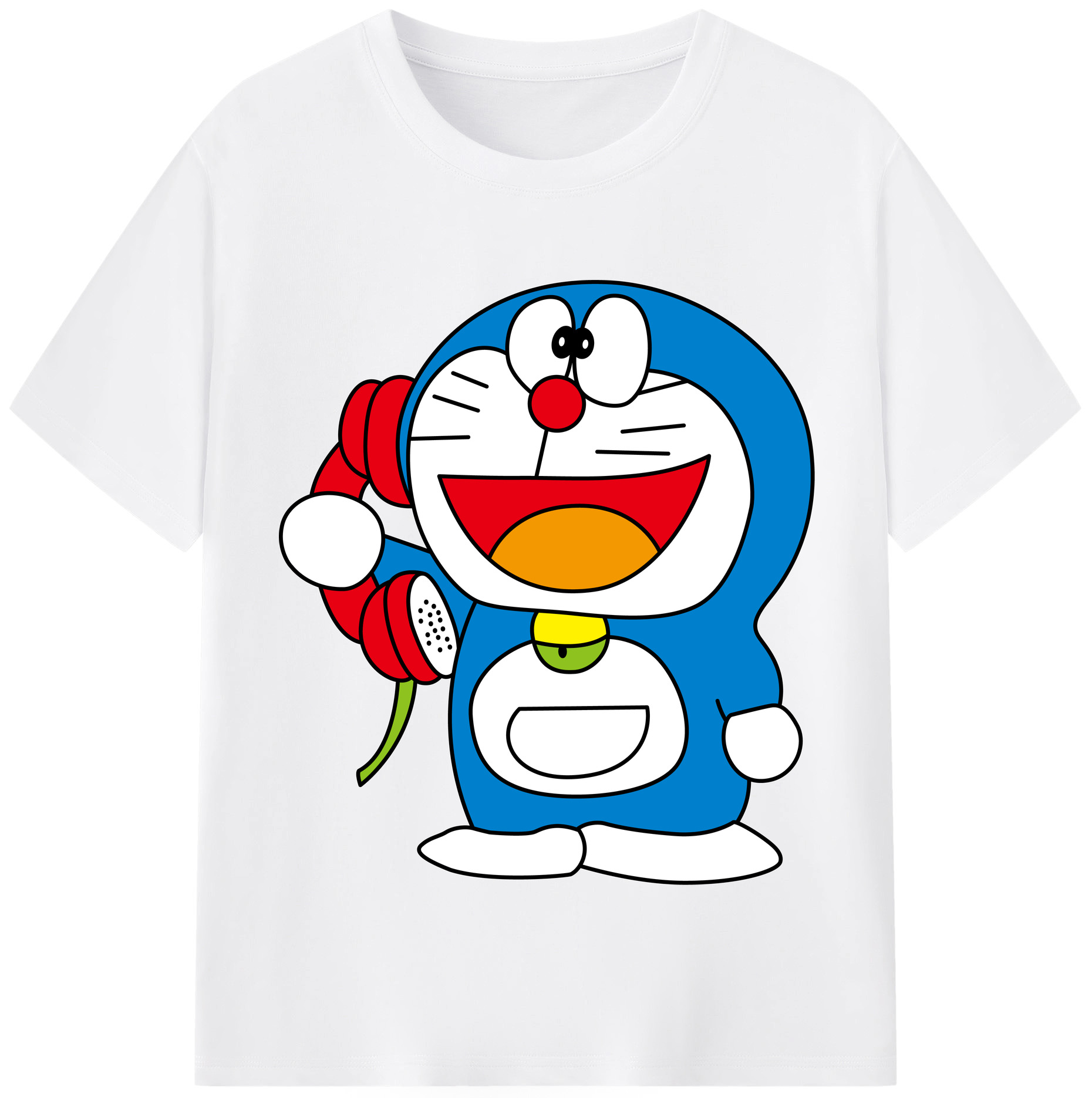 （画像用） ドラえもん Doraemon 綿100％半袖Tシャツ（フロントプリント）
