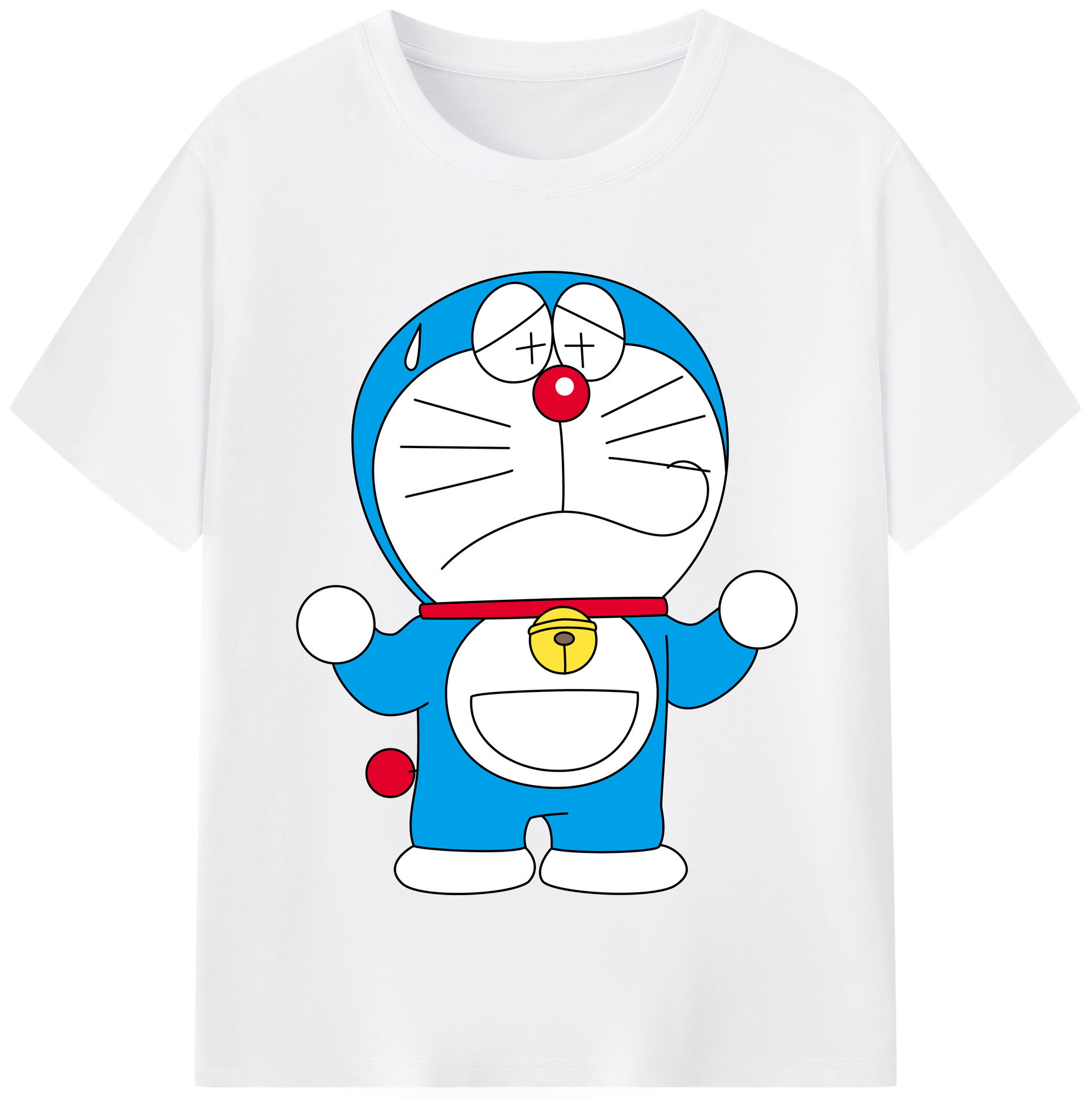 （画像用） ドラえもん Doraemon 綿100％半袖Tシャツ（フロントプリント）