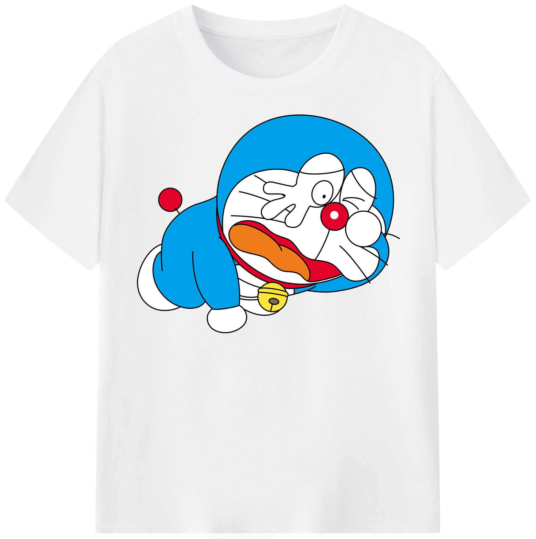 （画像用） ドラえもん Doraemon 綿100％半袖Tシャツ（フロントプリント）