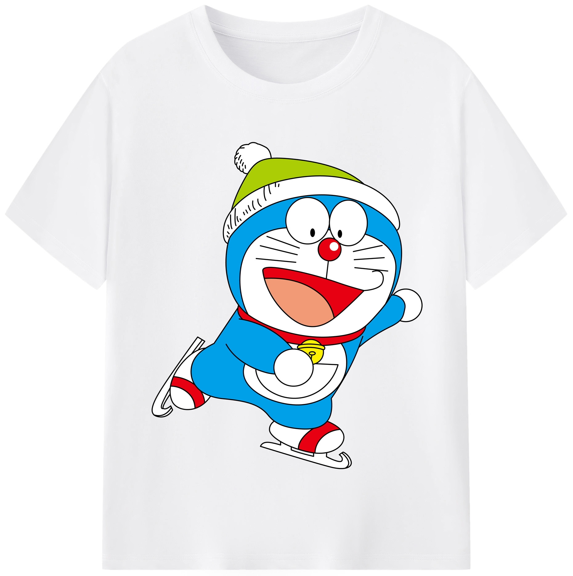 （画像用） ドラえもん Doraemon 綿100％半袖Tシャツ（フロントプリント）