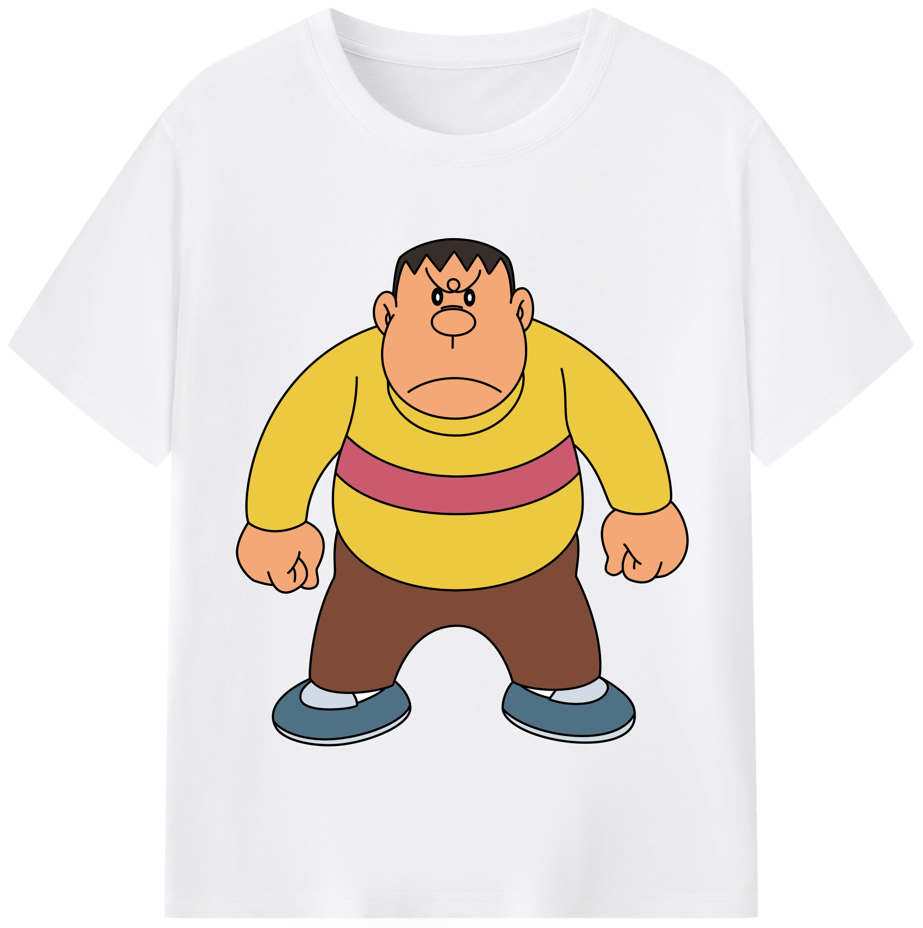 （画像用） ドラえもん 剛田武 Doraemon Gouta Takeshi 綿100％半袖Tシャツ（フロントプリント）