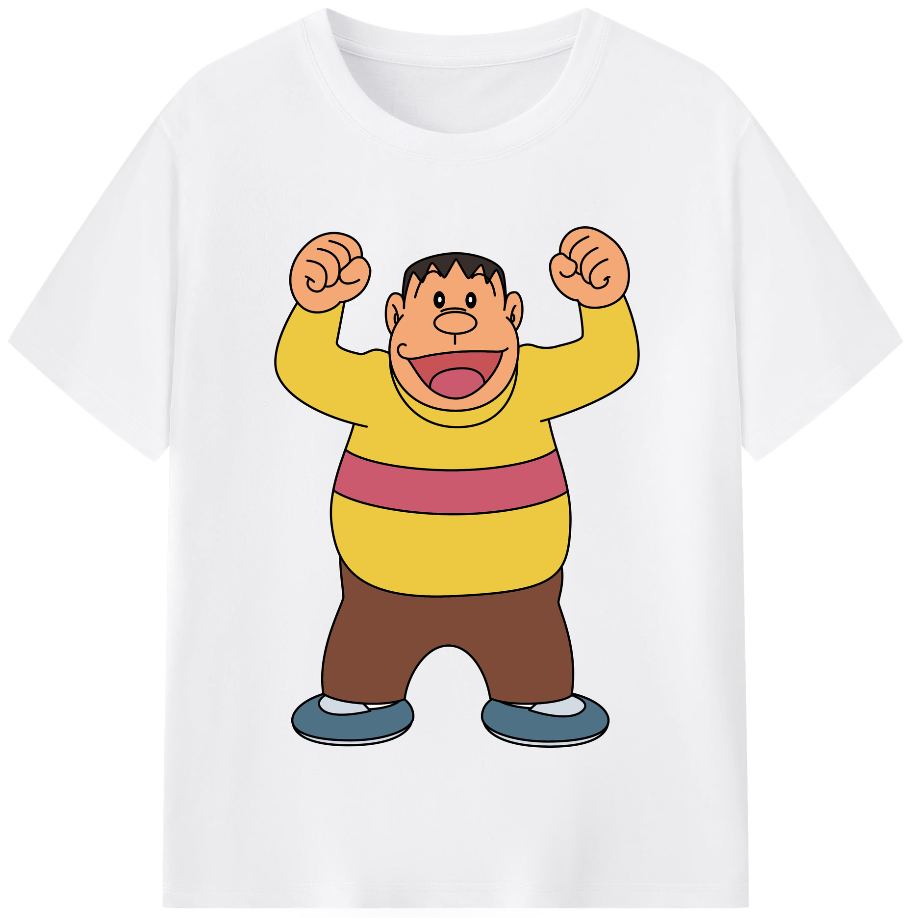 （画像用） ドラえもん 剛田武 Doraemon Gouta Takeshi 綿100％半袖Tシャツ（フロントプリント）