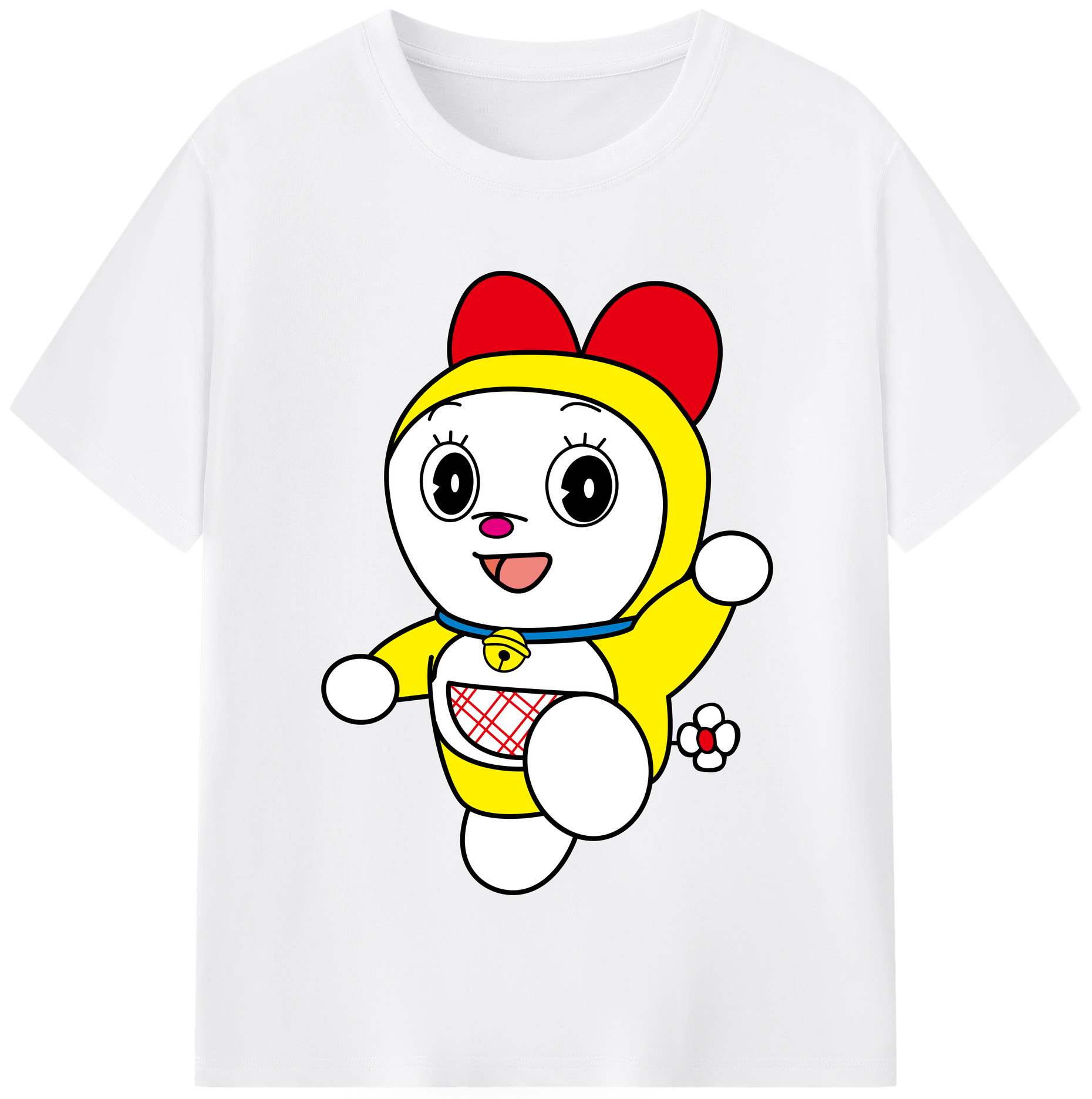 （画像用） ドラえもん ドラミ Doraemon Dorami 綿100％半袖Tシャツ（フロントプリント）