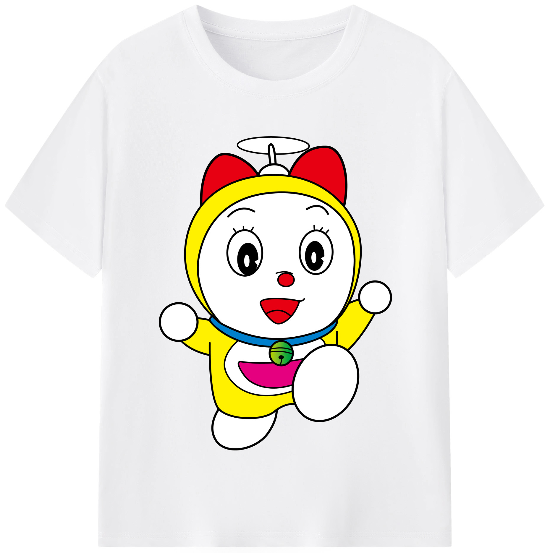 （画像用） ドラえもん ドラミ Doraemon Dorami 綿100％半袖Tシャツ（フロントプリント）